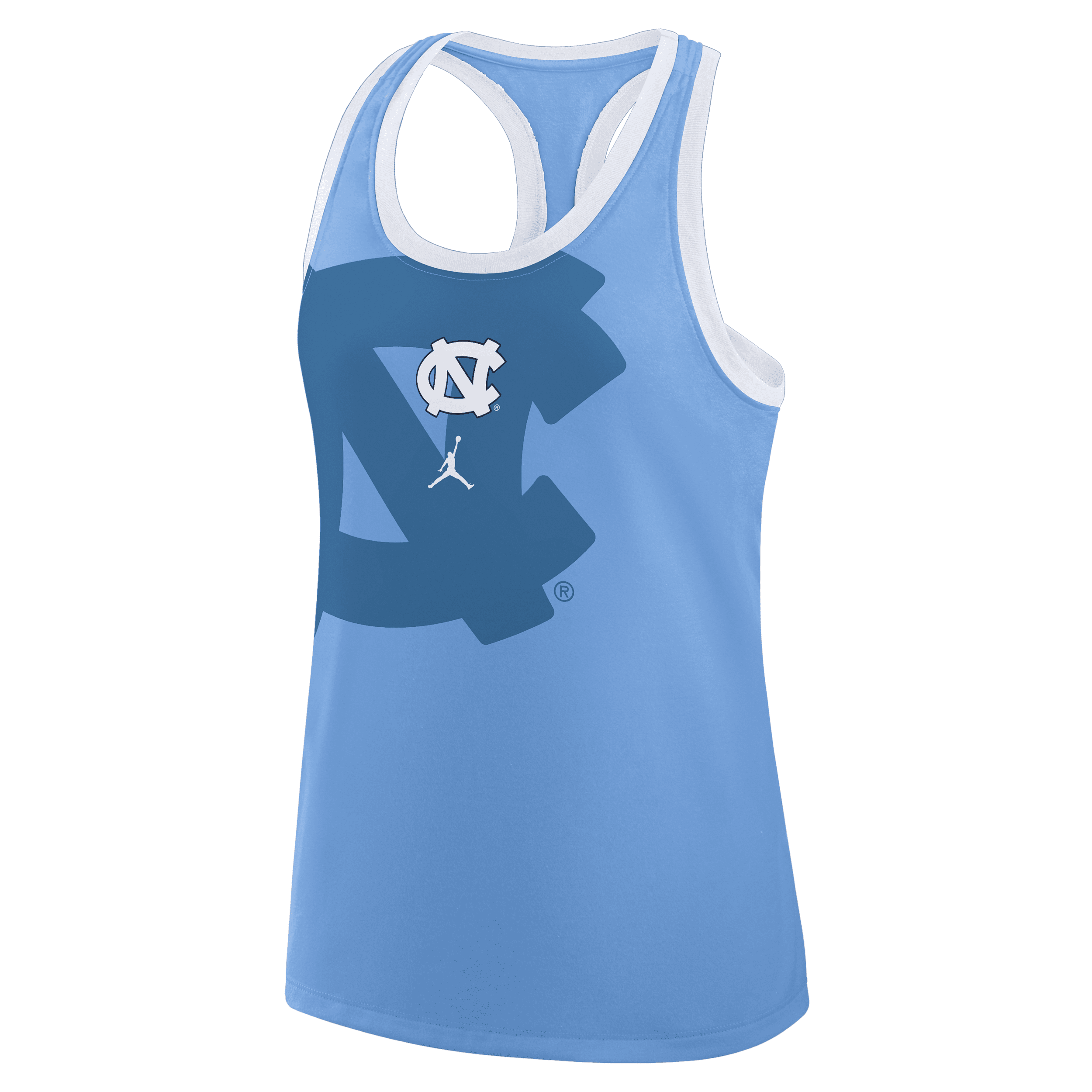 JORDAN WOMEN'S NORTH CAROLINA PRIMETIME SHADOW  BRAND COLLEGE RACERBACK TANK TOP 1015854616