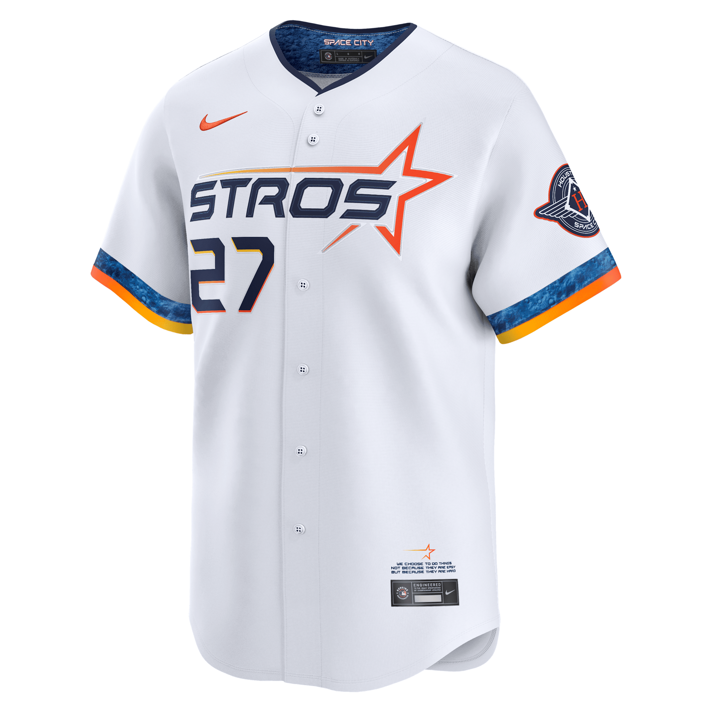 Jose Altuve Houston Astros City Connect Menâs Nike Men's Dri-FIT ADV MLB Limited Jersey in White | LM250D9JHU9-457