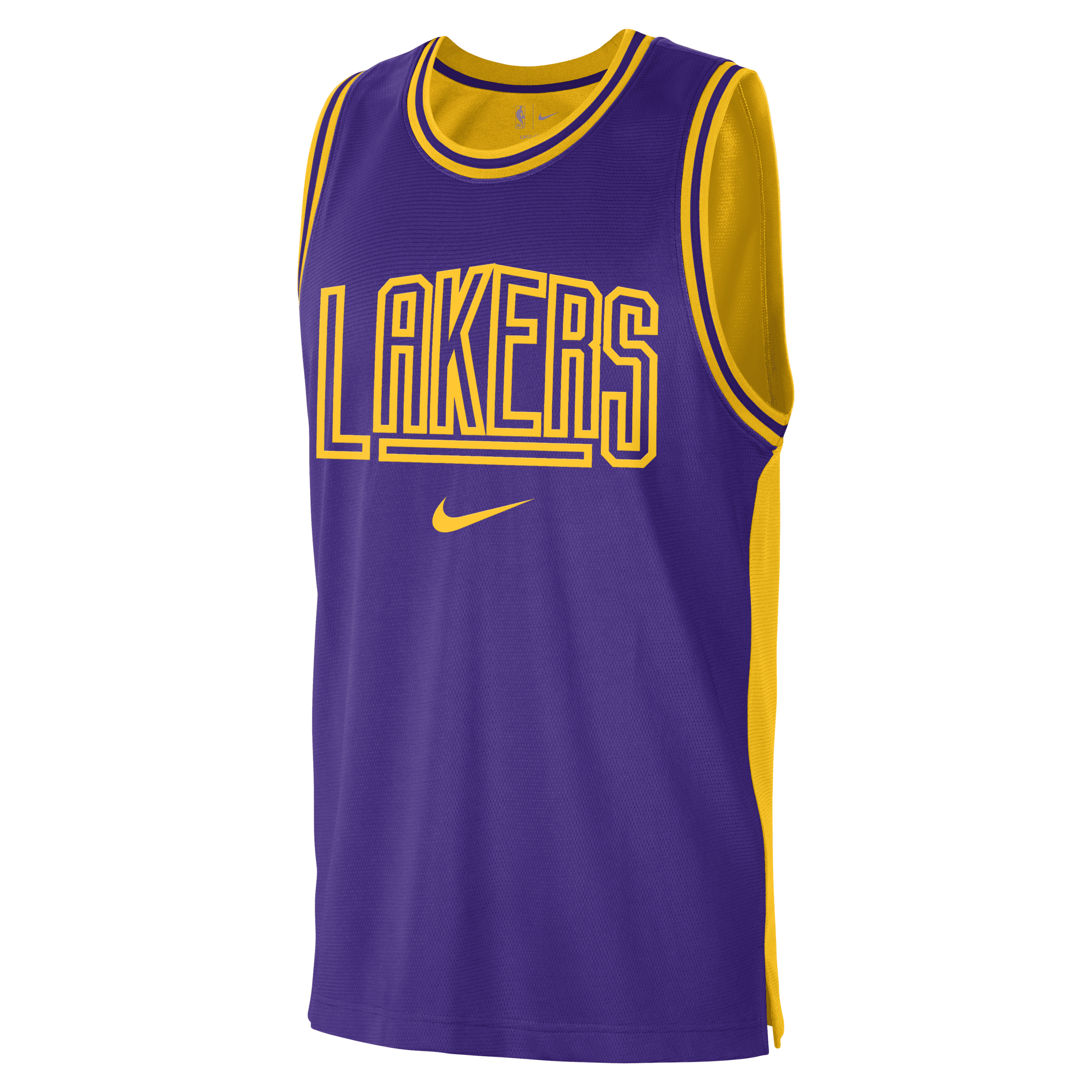 Nike Los Angeles Lakers Courtside Men's Dri-fit Nba Tank Top In Purple