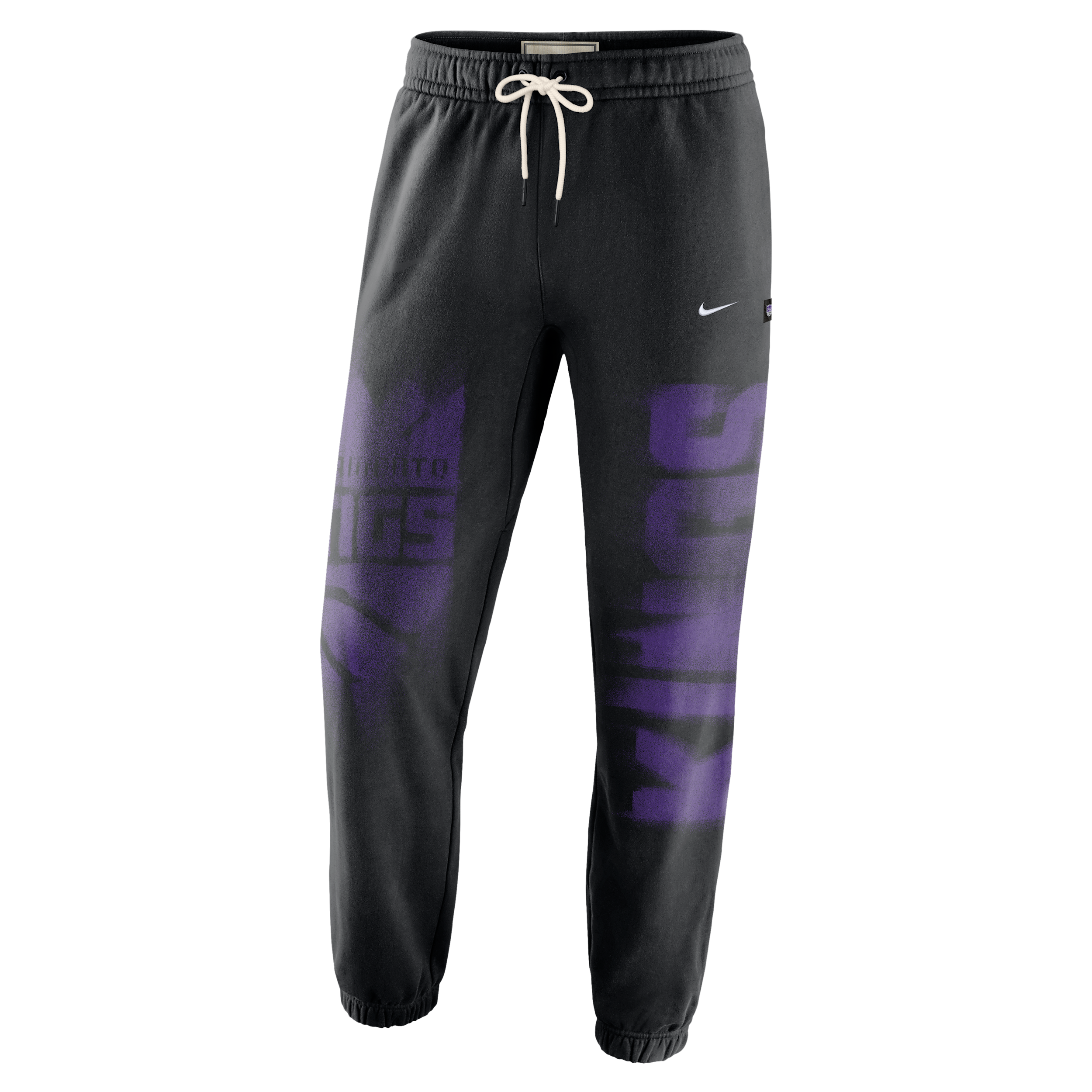Nike Men's Sacramento Kings Standard Issue Therma-FIT Fleece Basketball Pants in Black | IQ1541-010