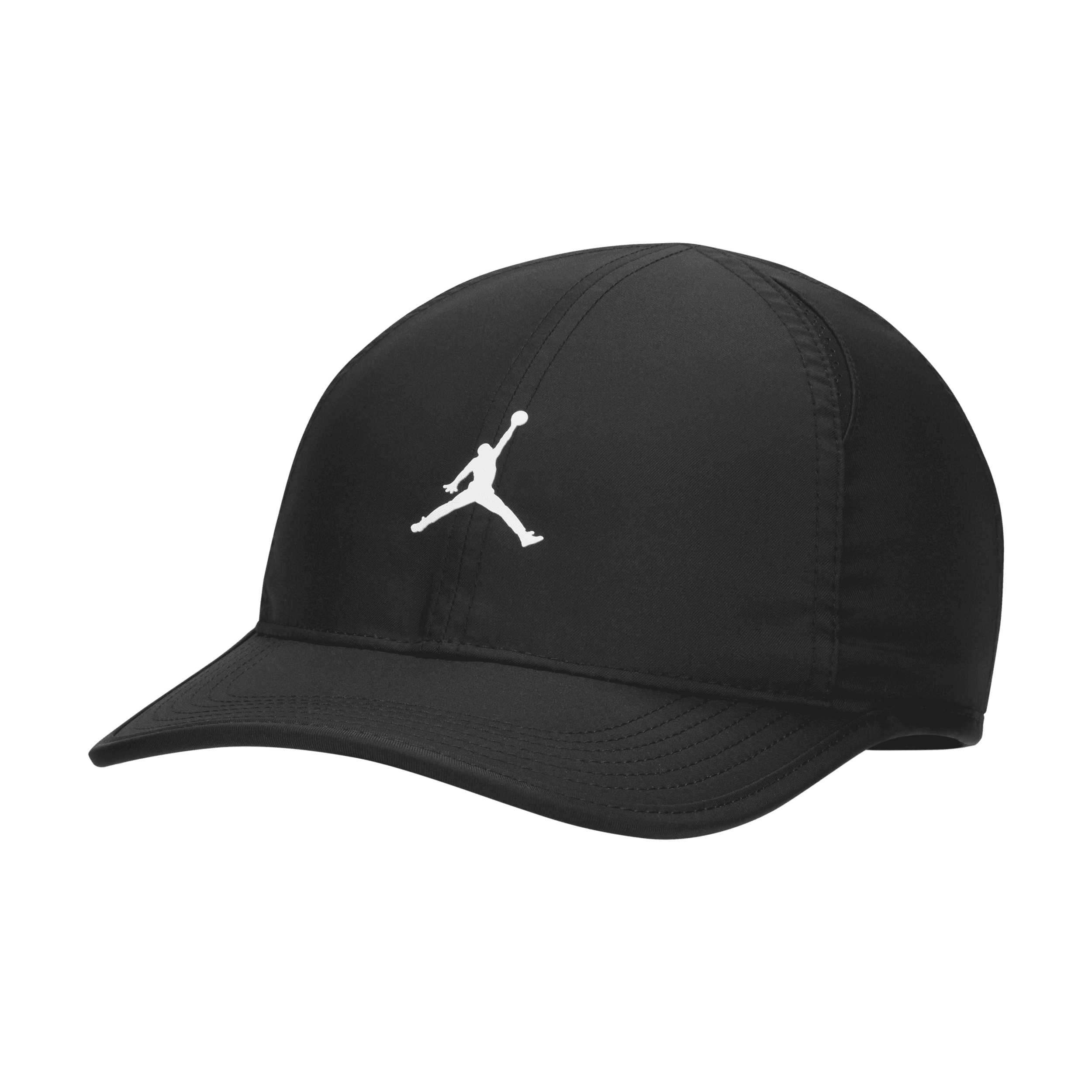 Shop Jordan Dri-fit Club Unstructured Curved Bill Cap In Black