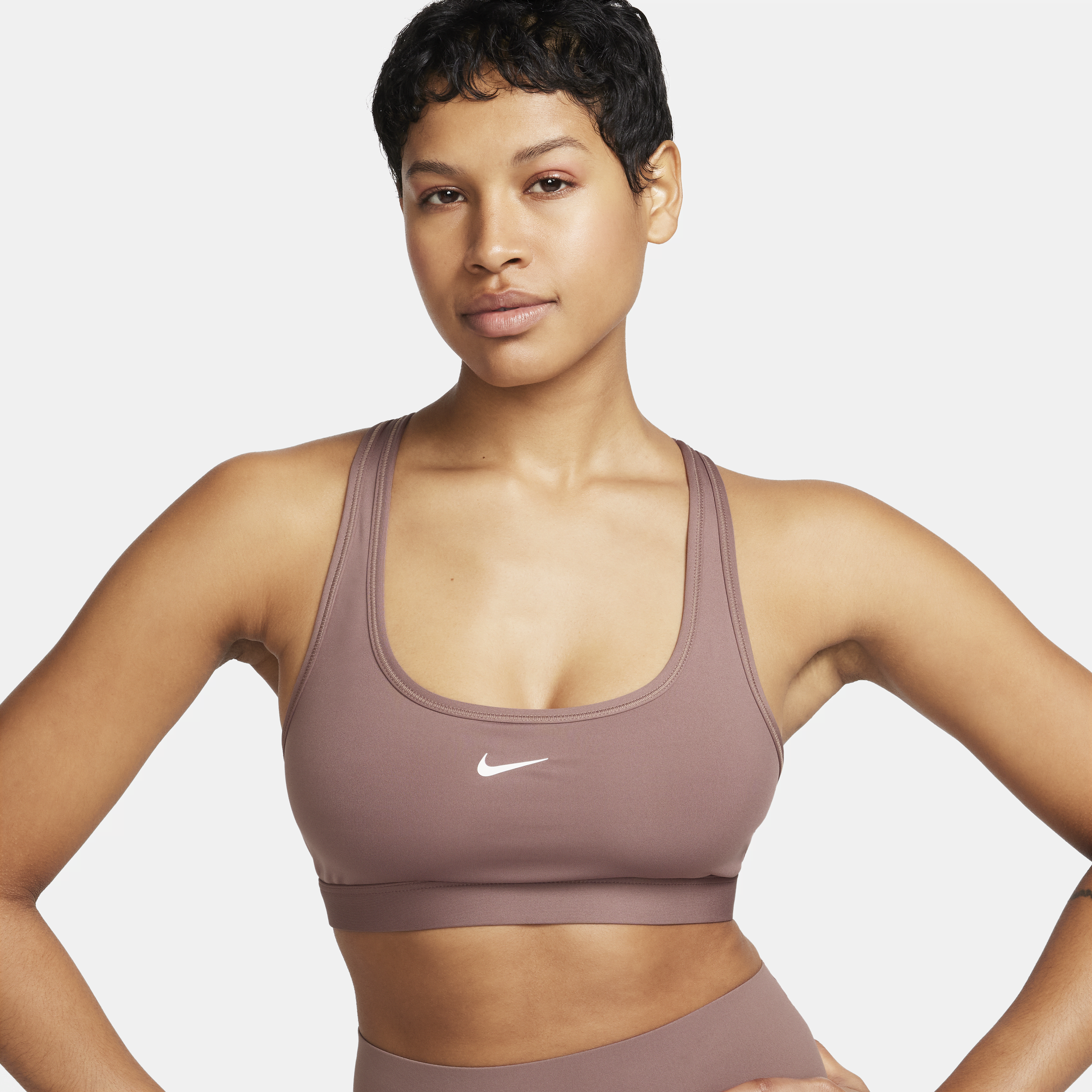 Nike Women's Swoosh Light Support Non-padded Sports Bra In Purple