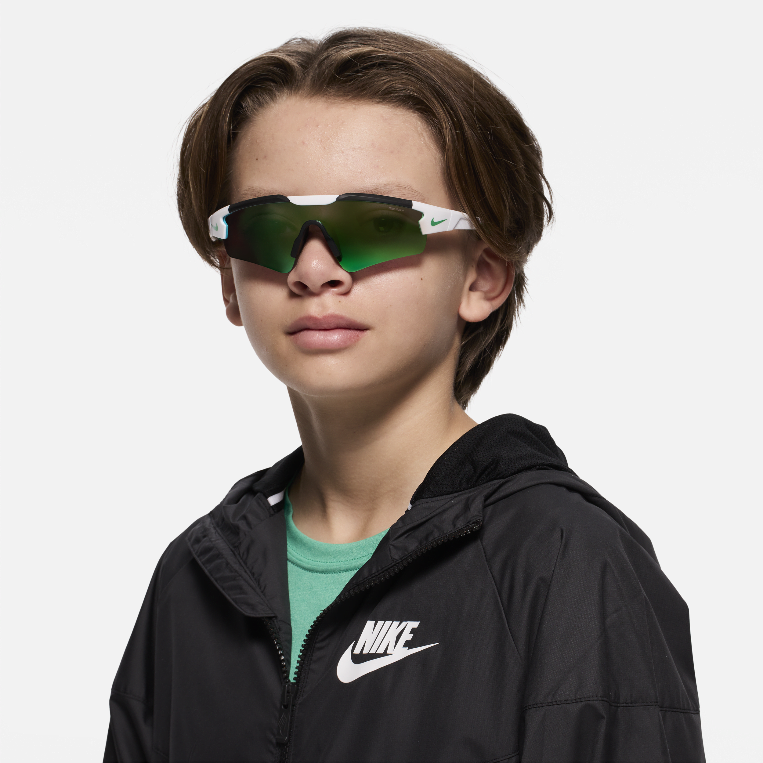 Shop Nike Unisex Cloak Mirrored Sunglasses In White