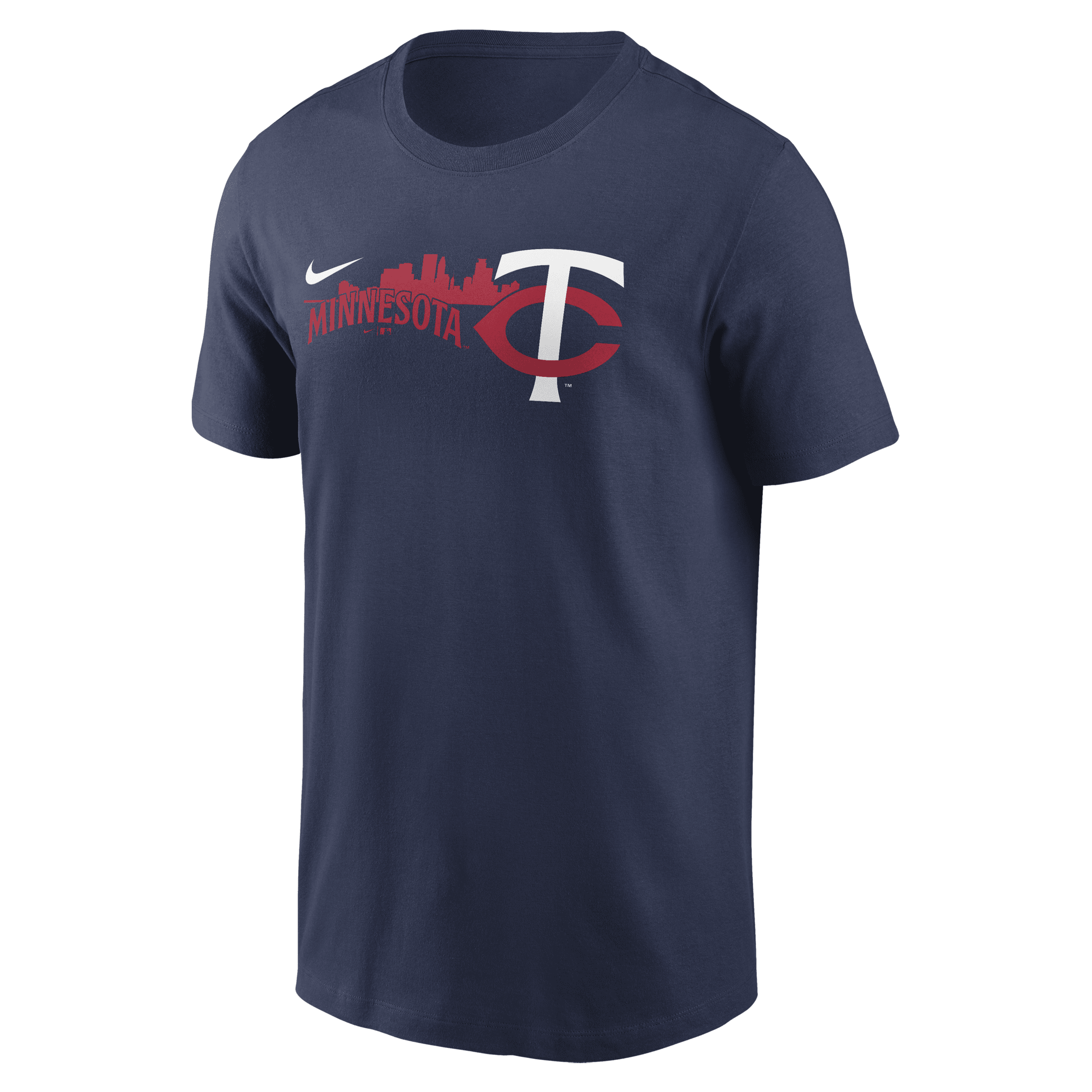 Nike Navy Minnesota Twins Local Team Skyline T-shirt In Blue