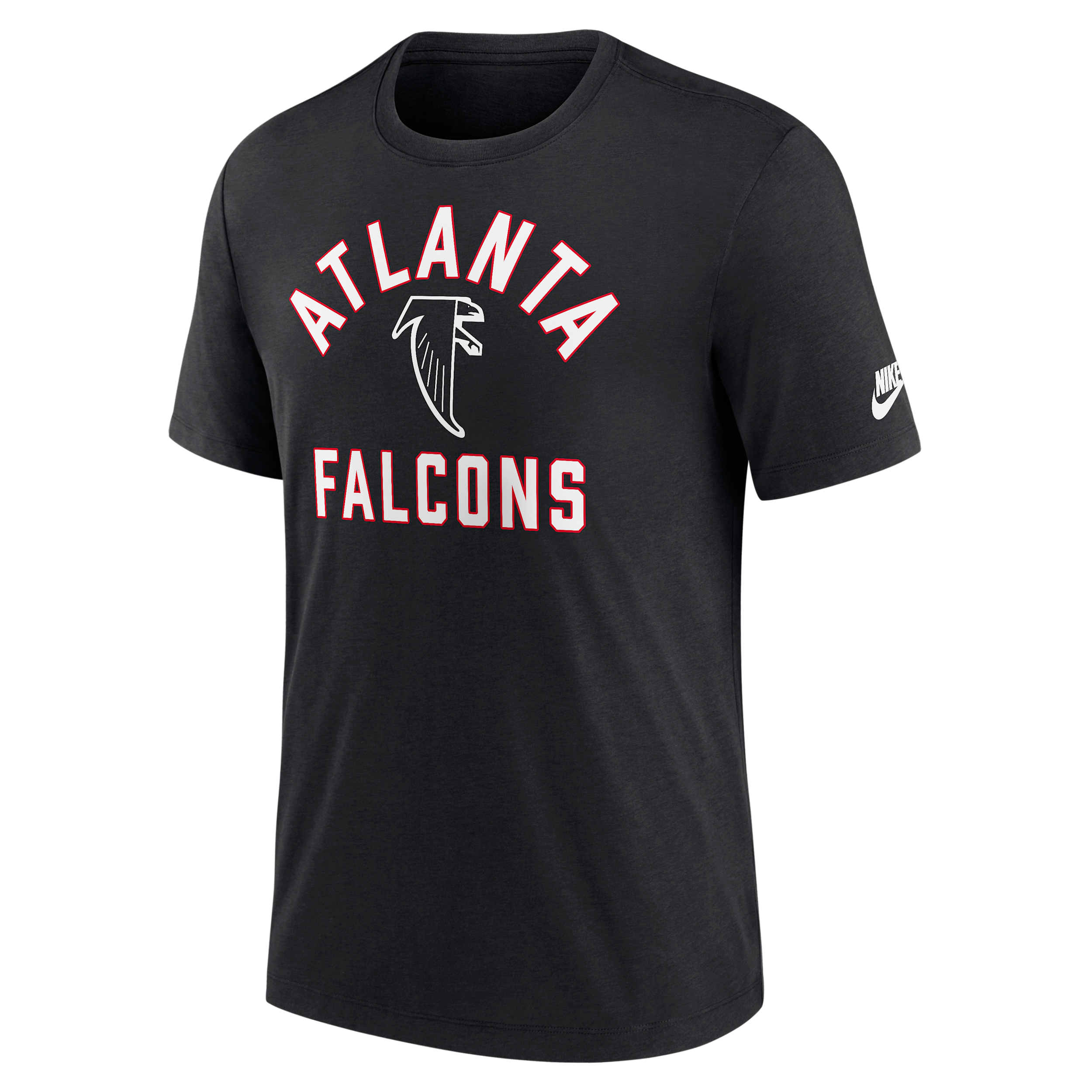 Nike Black Atlanta Falcons Favorable Timeline Tri-blend T-shirt In Black