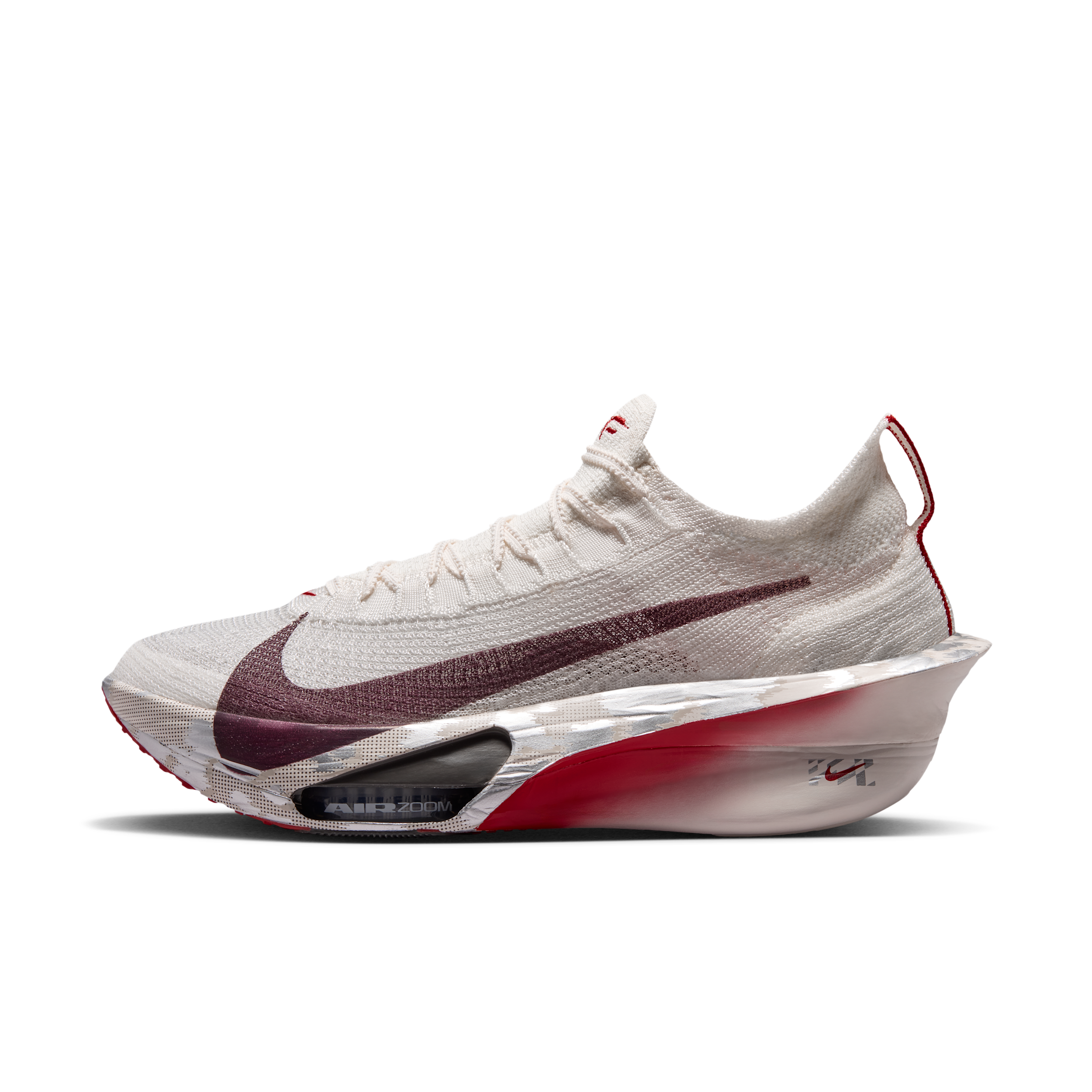 Nike Men's Alphafly 3 Running Shoes, Size 6.5, Sail/Burgundy/Phantom/Ash