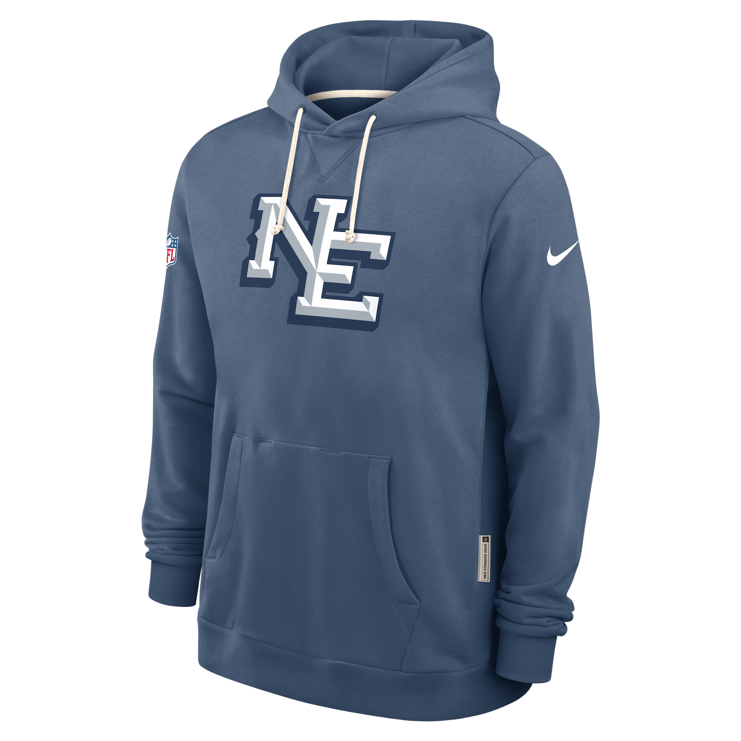 New England Patriots Rivalries Collection Sideline Nike Men's Dri-FIT NFL Pullover Hoodie in Blue | 03AZ4NR8K-LF7