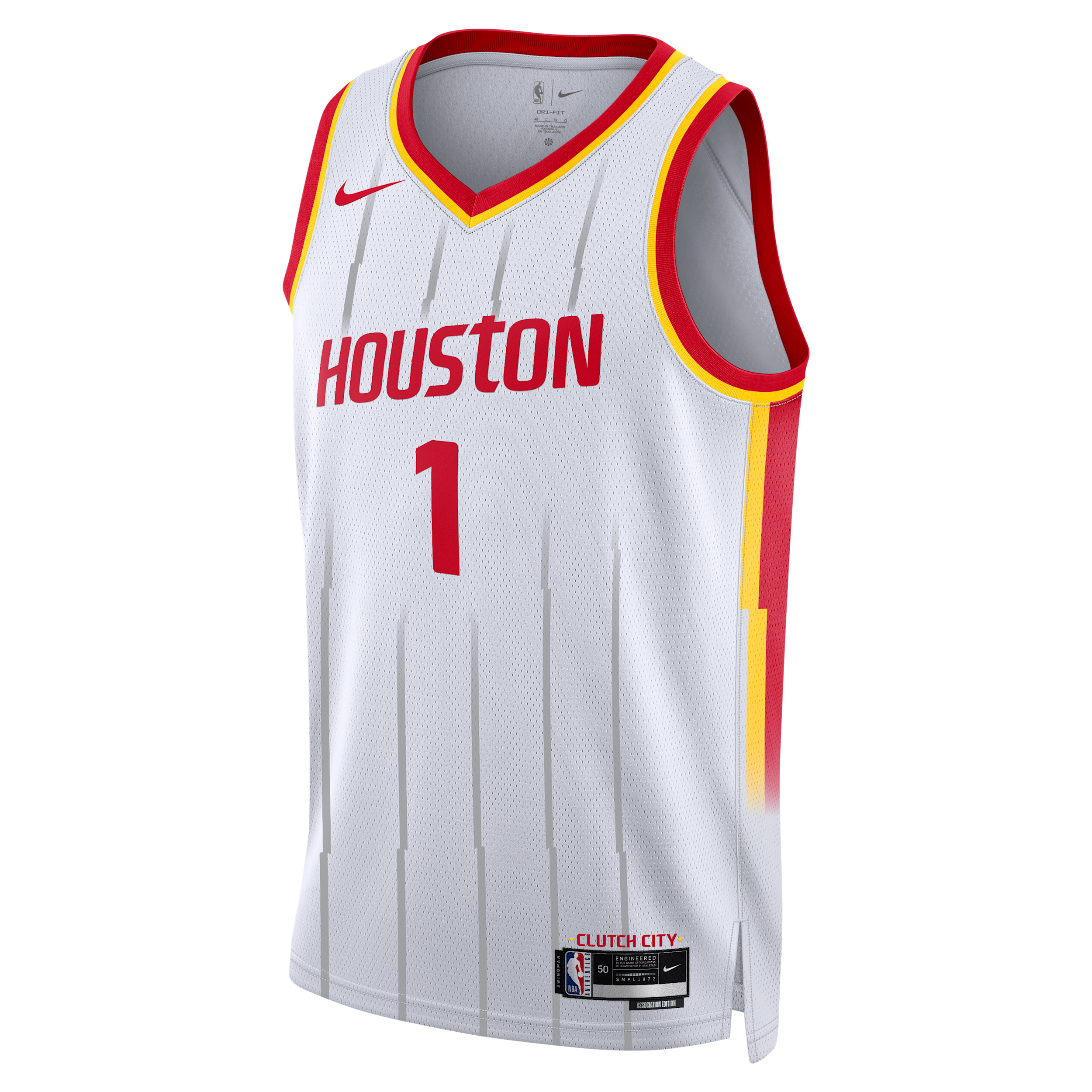 Houston Rockets Amen Thompson Association Edition Nike Men's Dri-FIT NBA Swingman Jersey in White | II5174-101