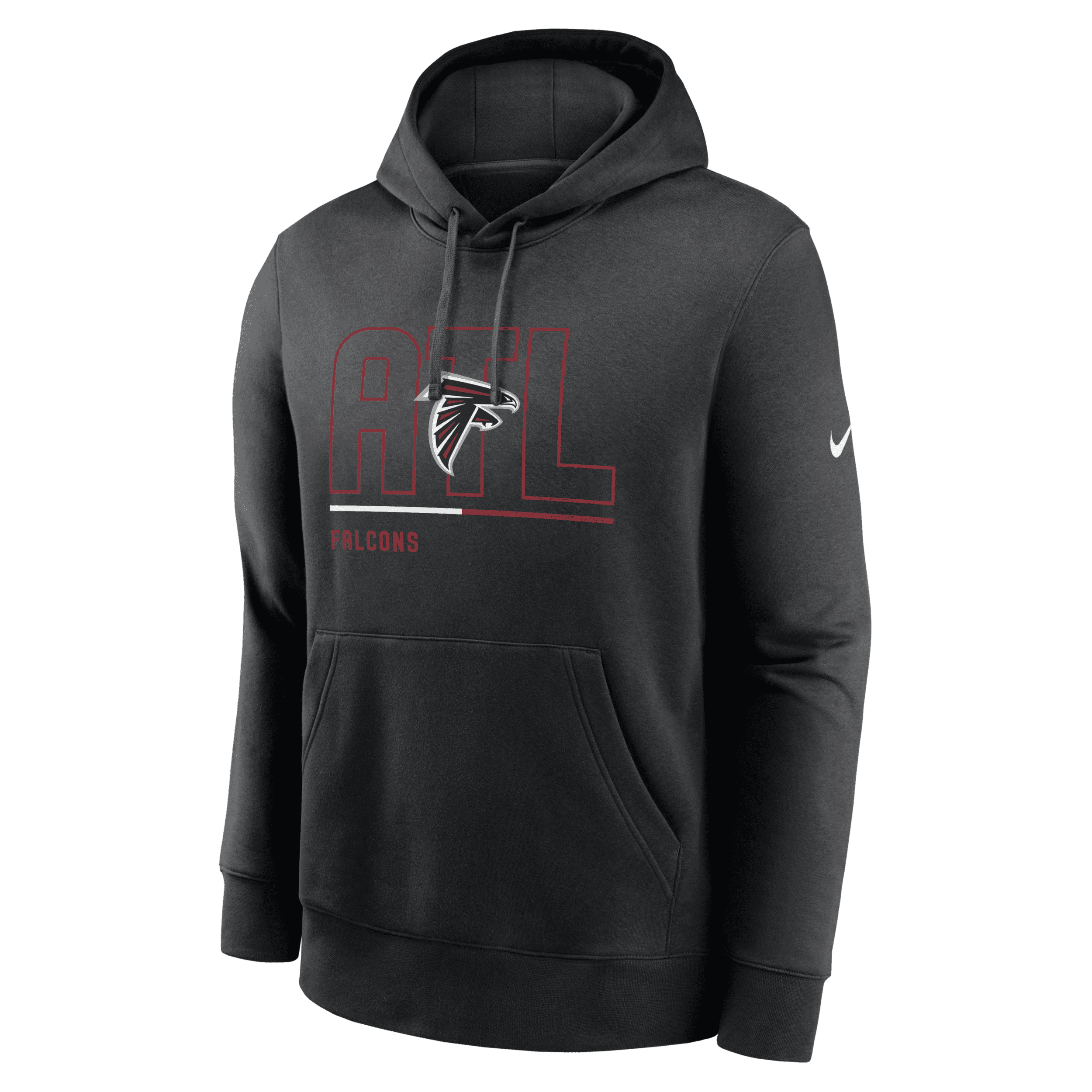Nike Men's City Code Club (nfl Atlanta Falcons) Menâs Pullover Hoodie In Black