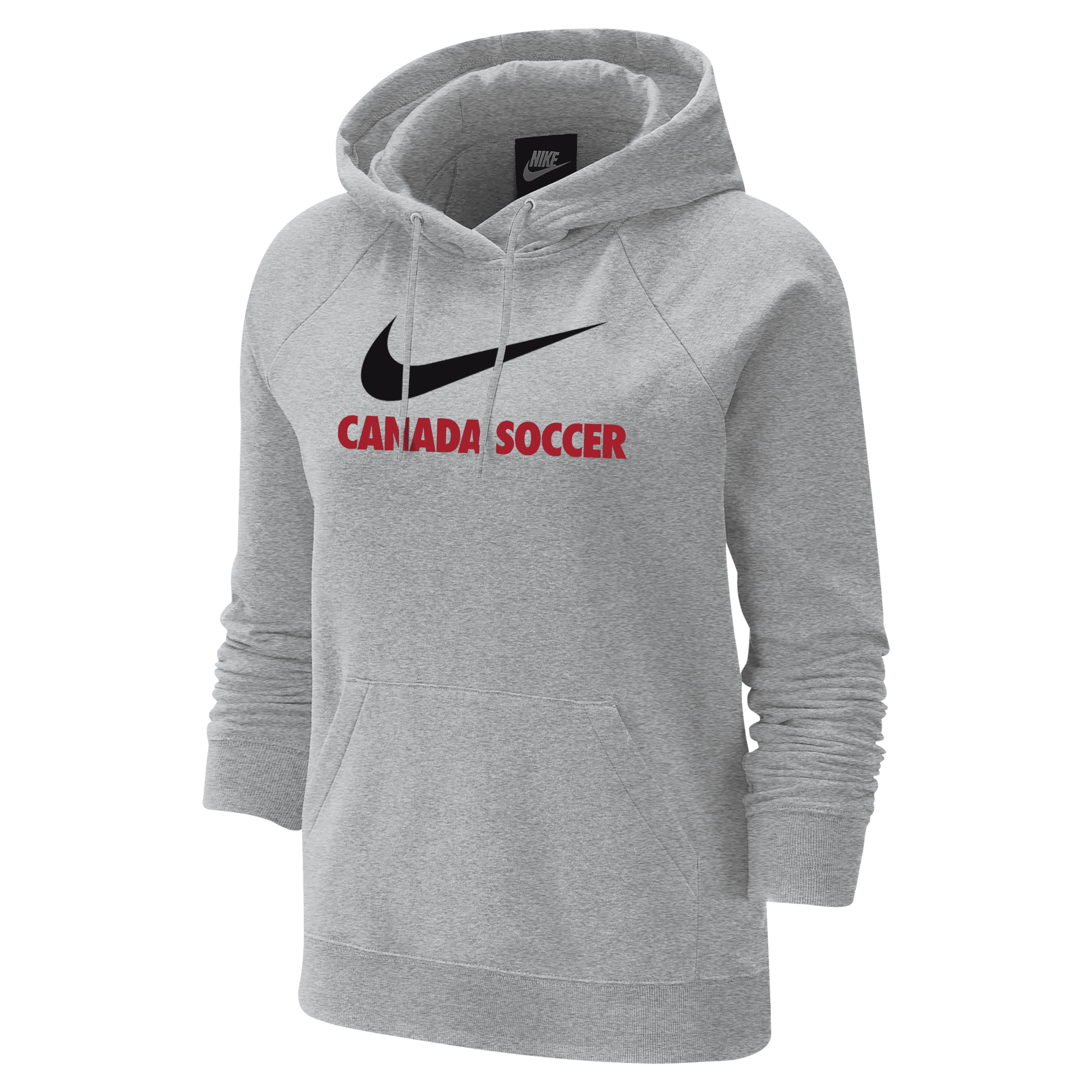 Shop Nike Women's Canada Fleece Varsity Hoodie In Grey