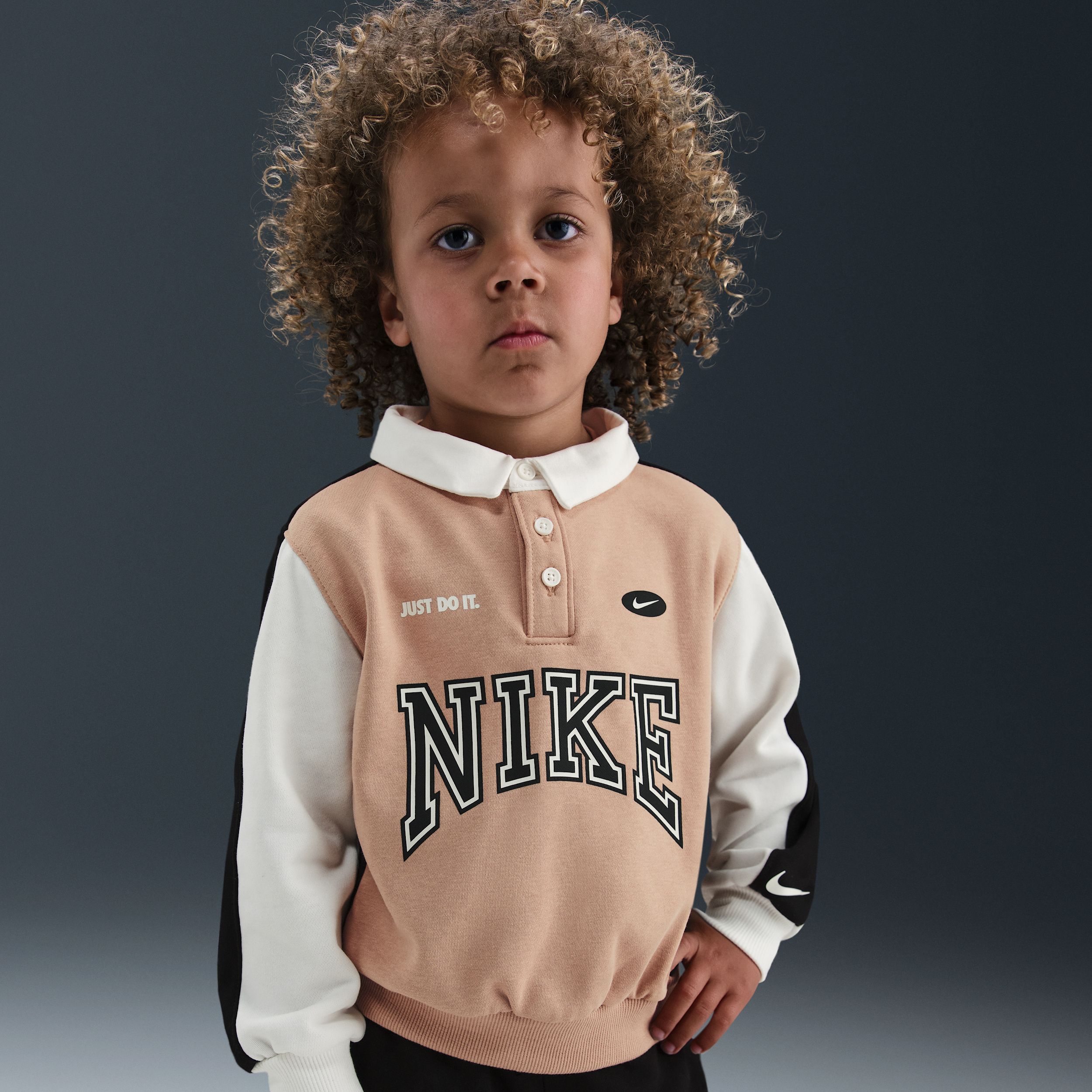 Nike Game Day Essentials Toddler French Terry Top In Brown
