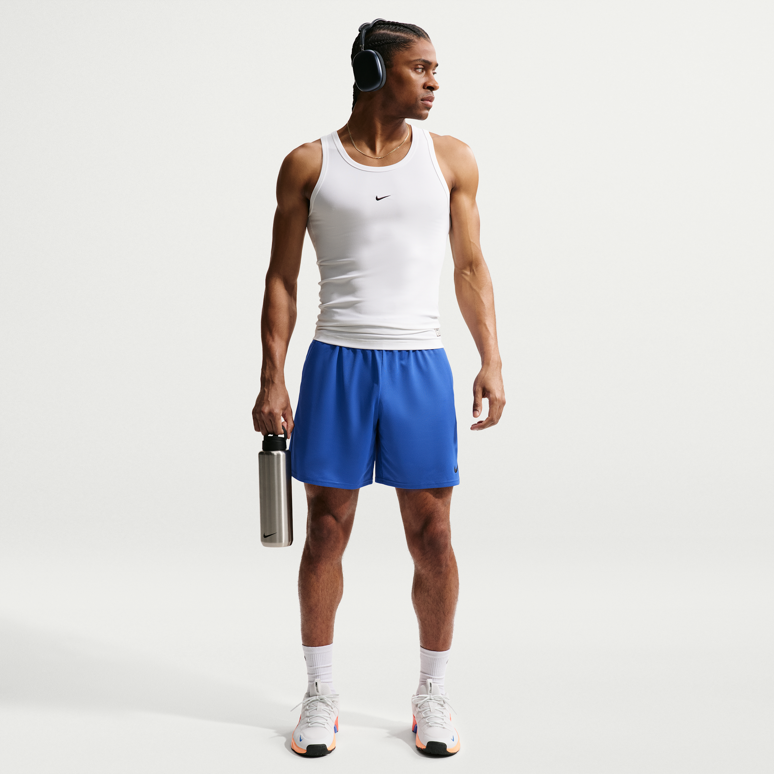 Nike Men's Flex Dri-FIT 7" Training Shorts in Blue | IF2177-480