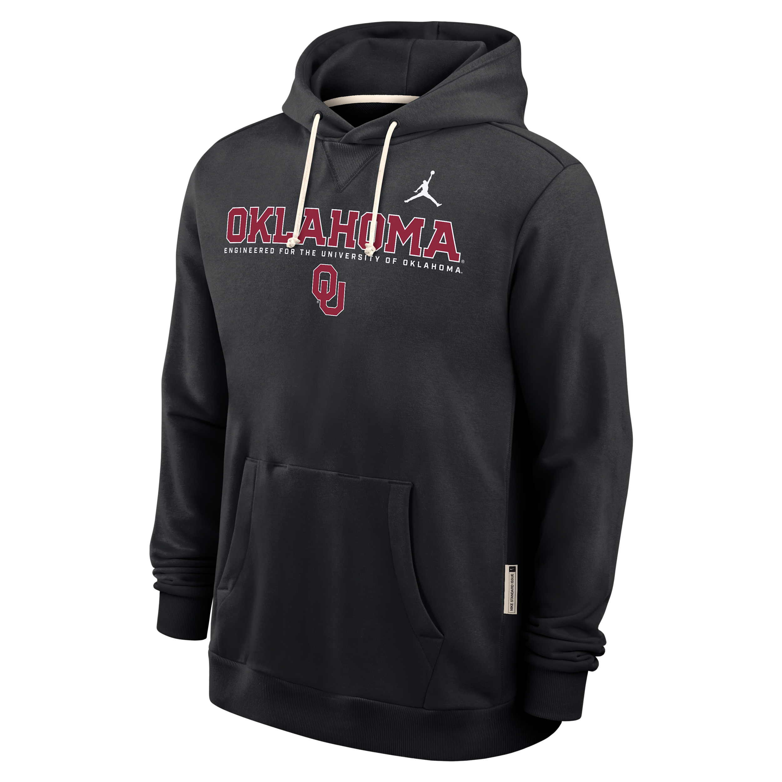 Jordan Men's Oklahoma Sideline  Brand Dri-fit College Pullover Hoodie In Black