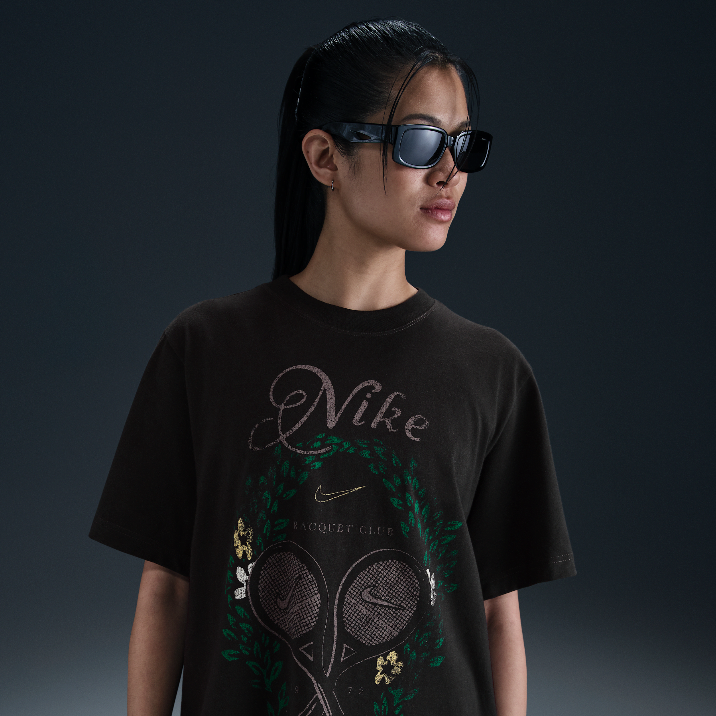 Nike Women's  Sportswear Crew-neck T-shirt In Black