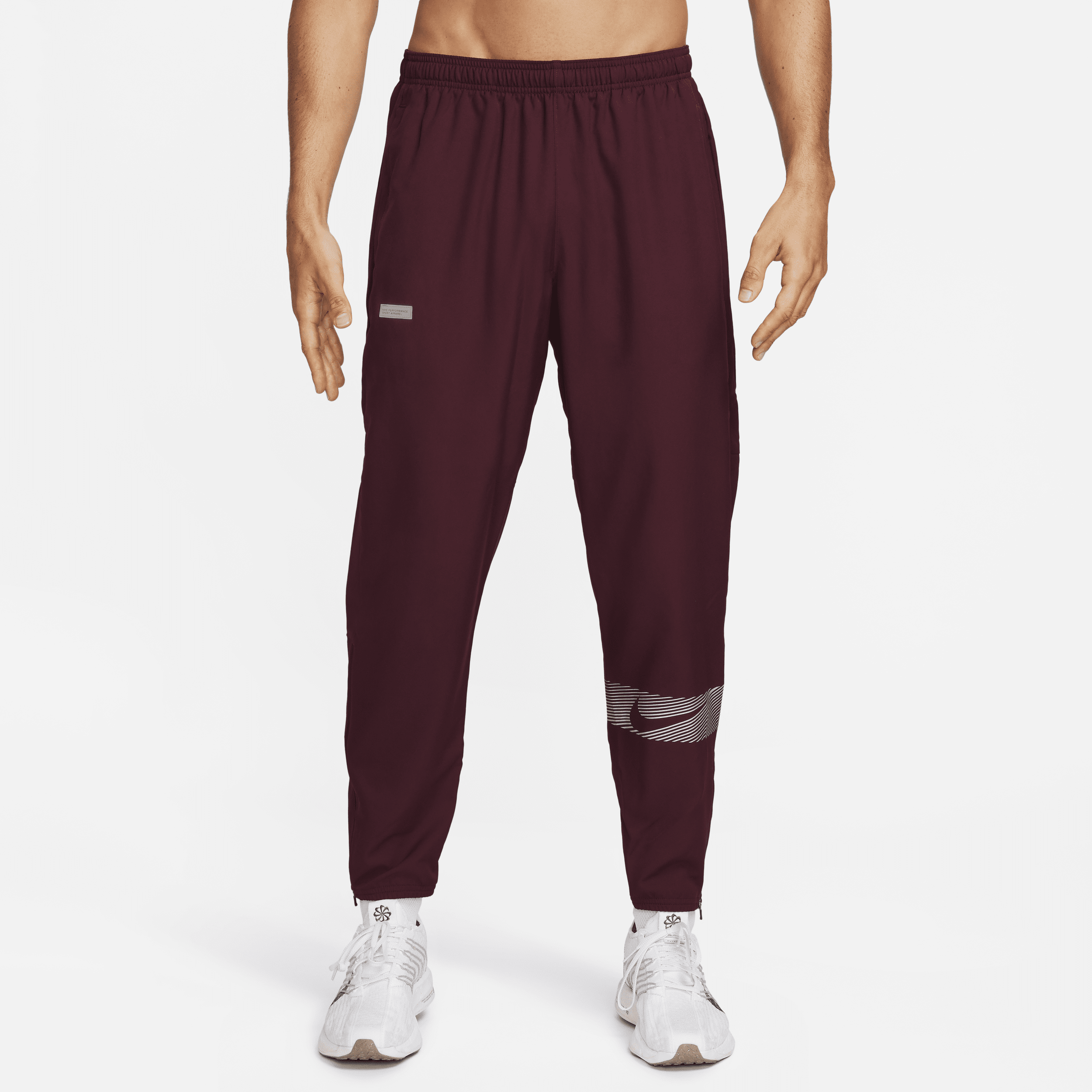 Nike Men's Challenger Flash Dri-fit Woven Running Pants In Red