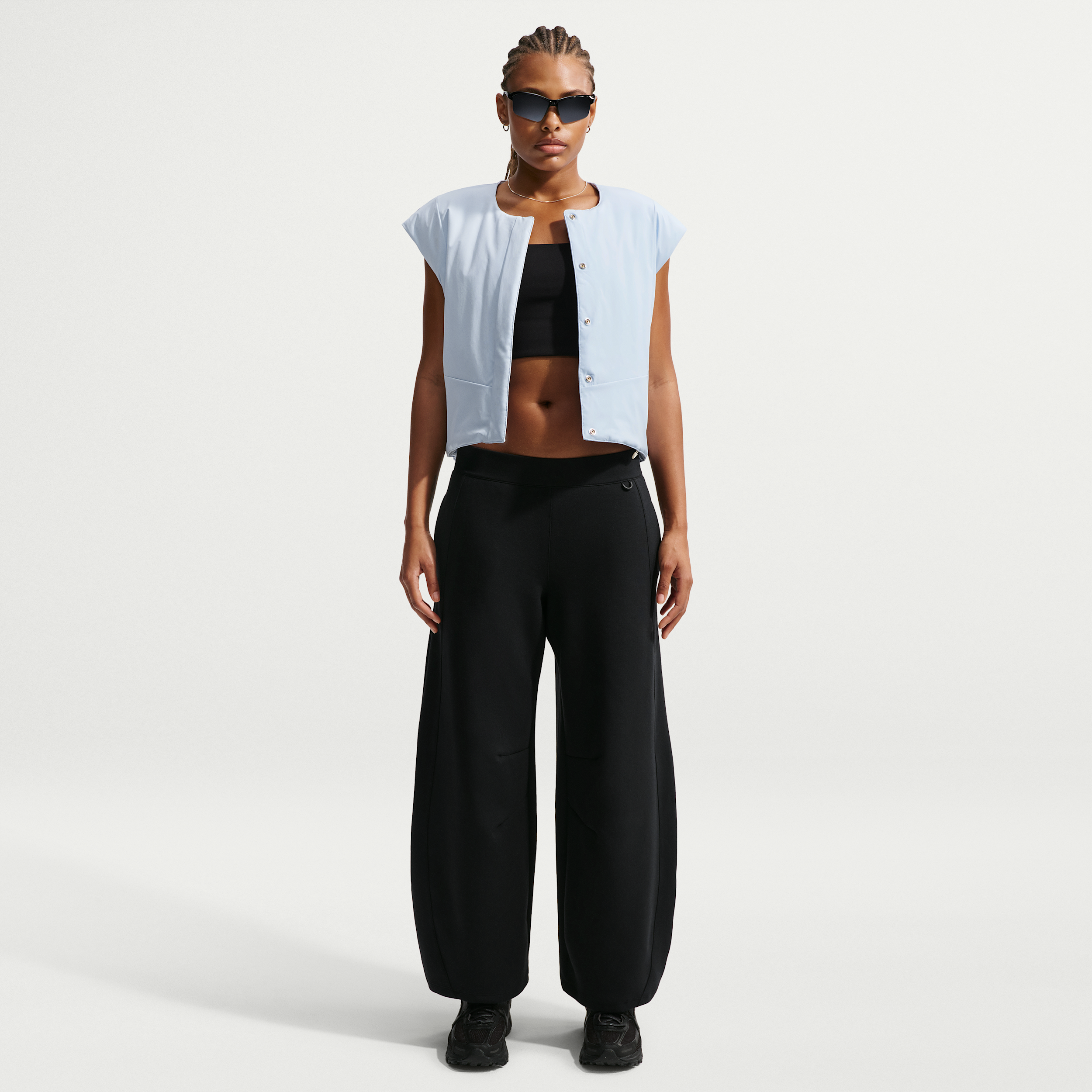 Nike Women's 24.7 ImpossiblySoft High-Waisted Wide-Leg Pants in Black | IR1932-010