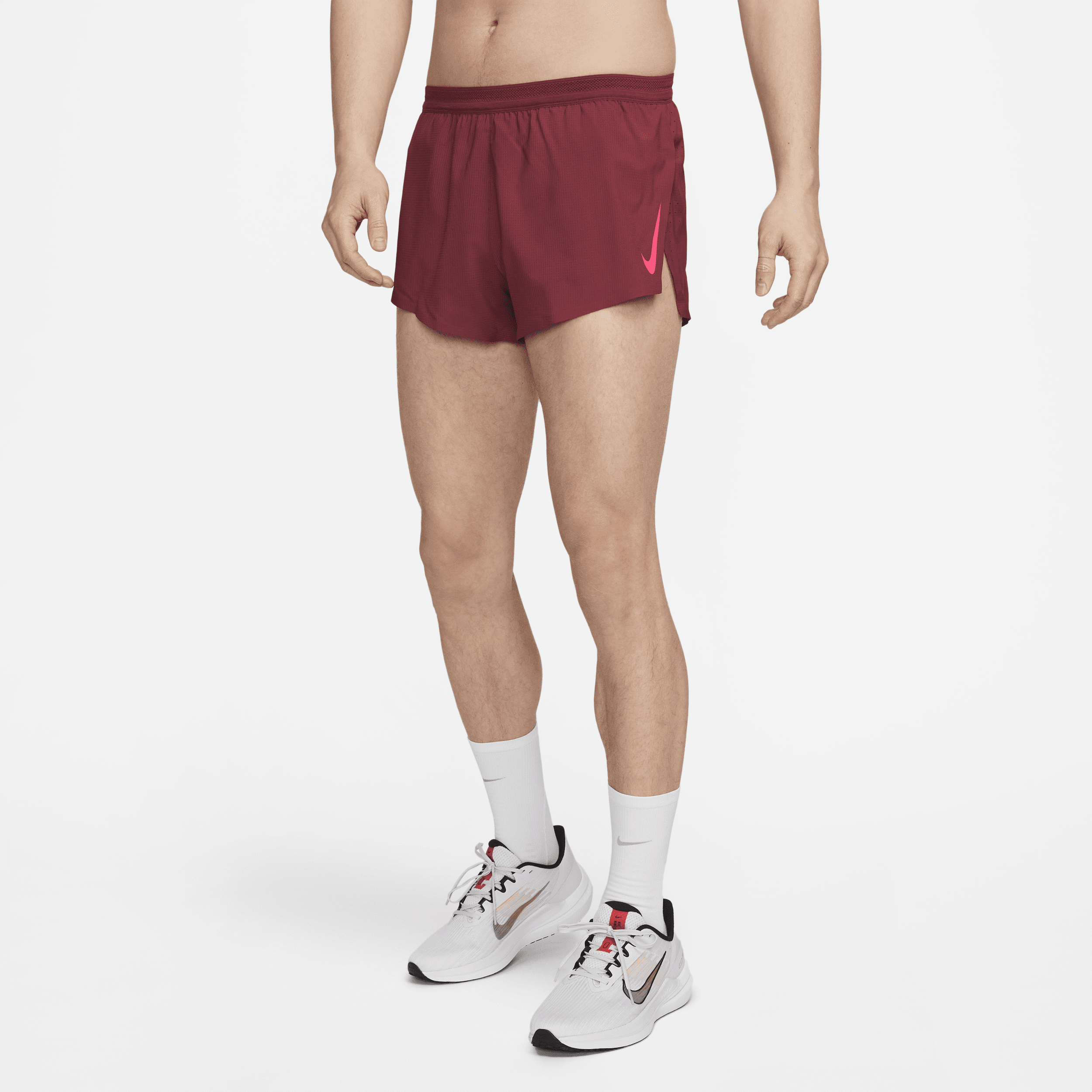 Nike Men's Aeroswift 2" Brief-lined Racing Shorts In Red