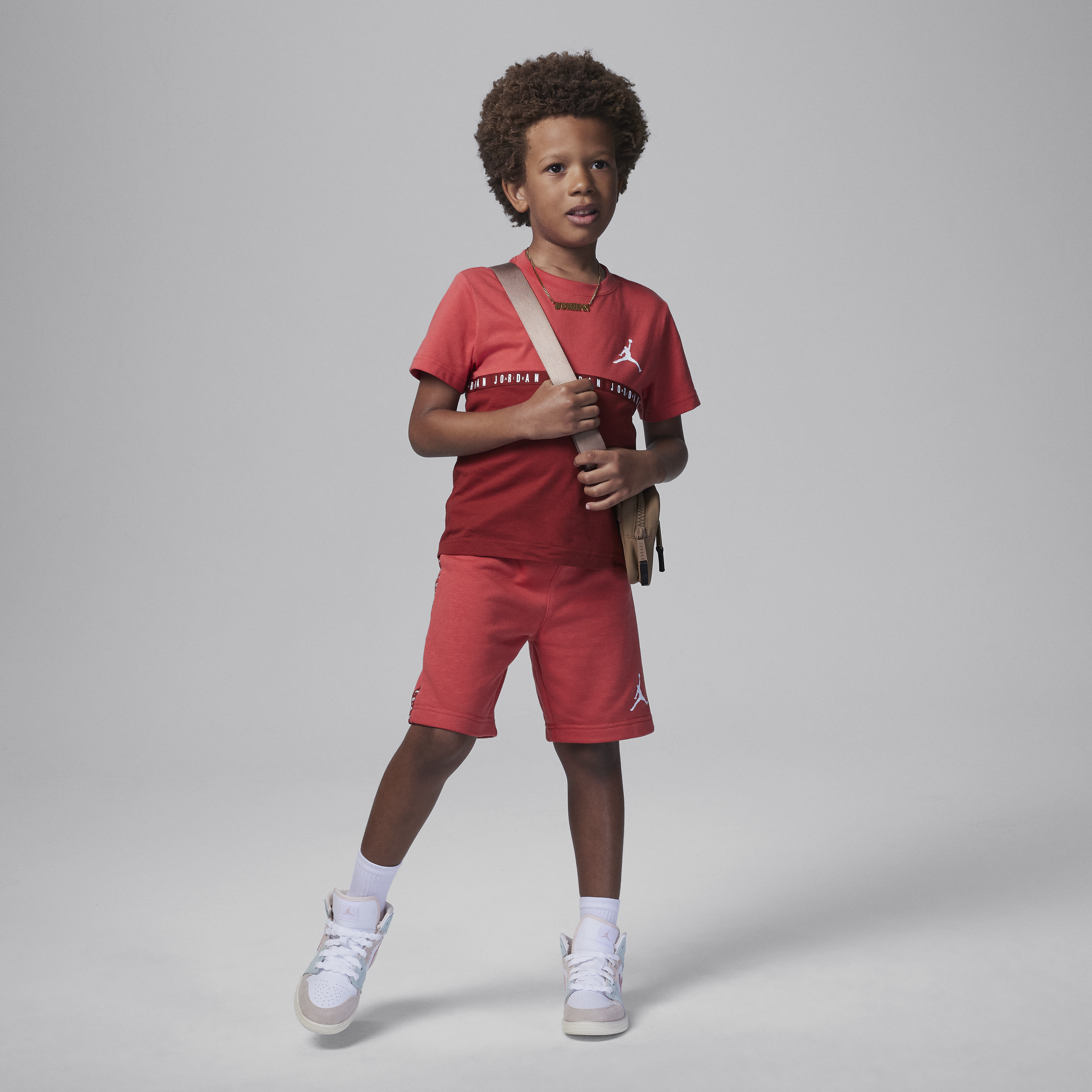 Jordan Jumpman Little Kids' 2-piece Shorts Set In Red