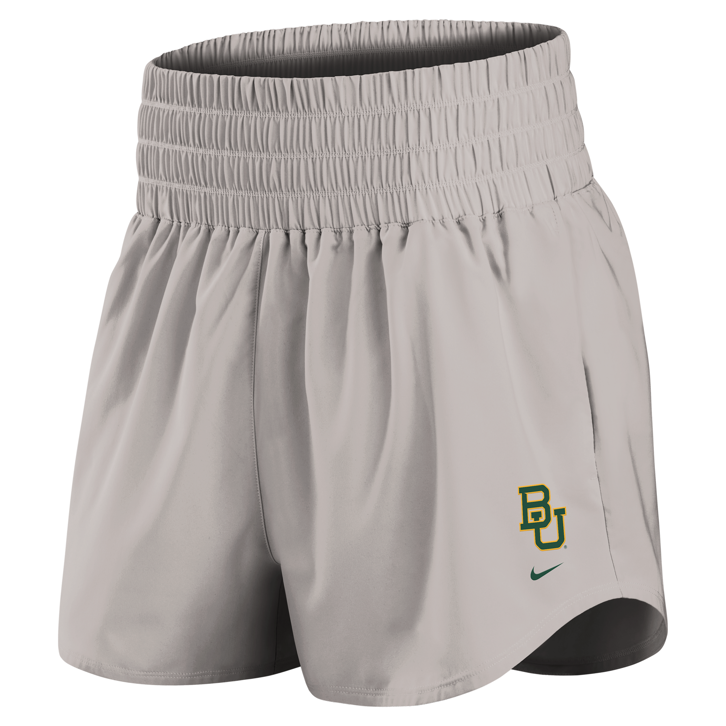 Baylor Primary Logo One Nike Women's Dri-FIT College Shorts in Grey | IM0030-014