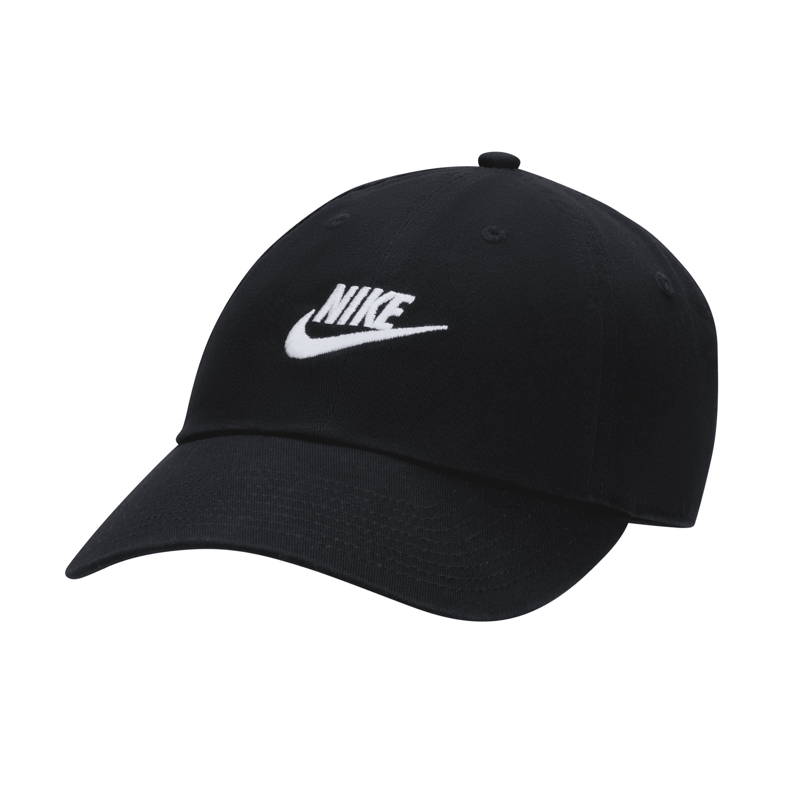 Nike Unisex Club Unstructured Futura Wash Cap In Black