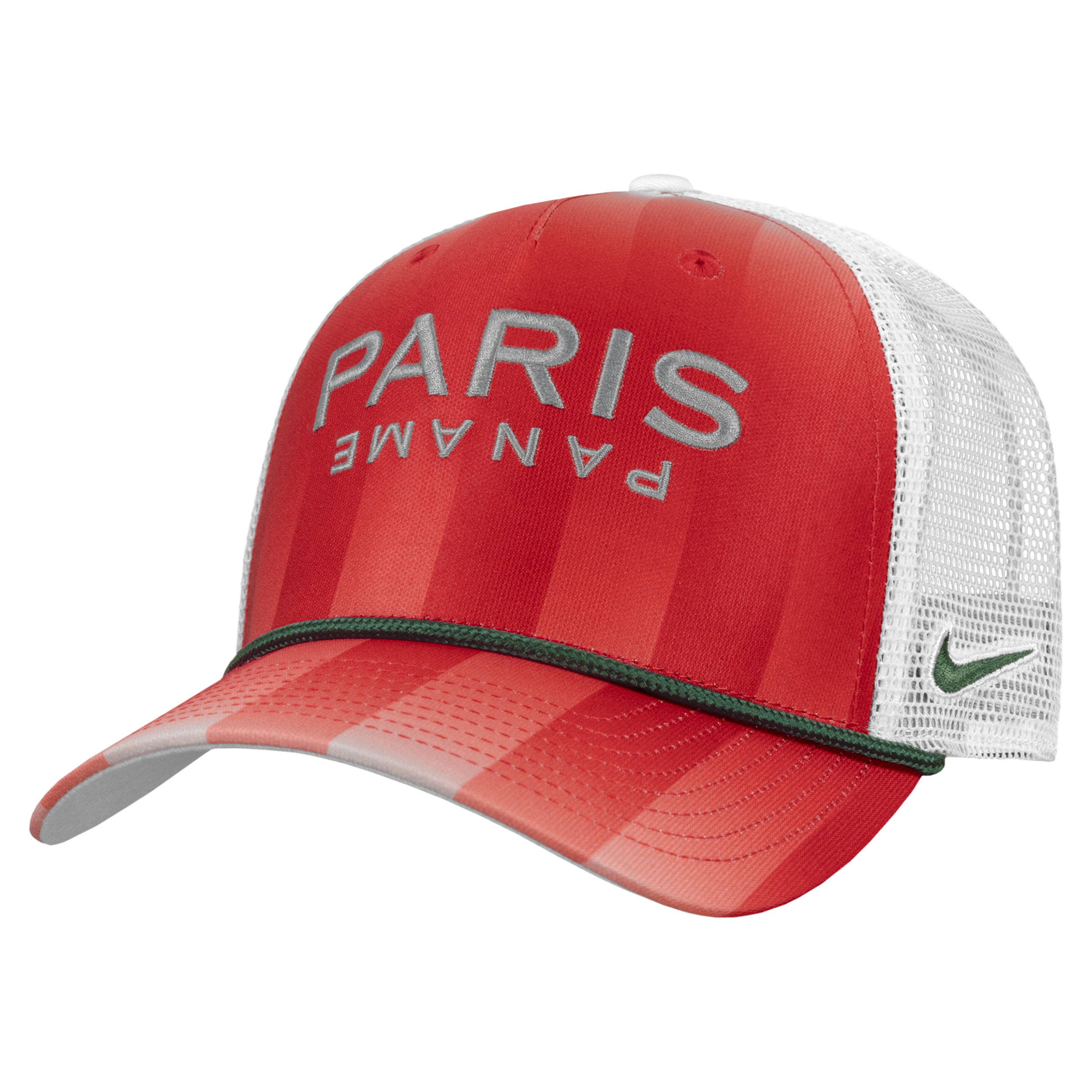 Nike Men's Red Paris Saint-Germain Rise Rope Trucker A-Frame Adjustable Hat - Red