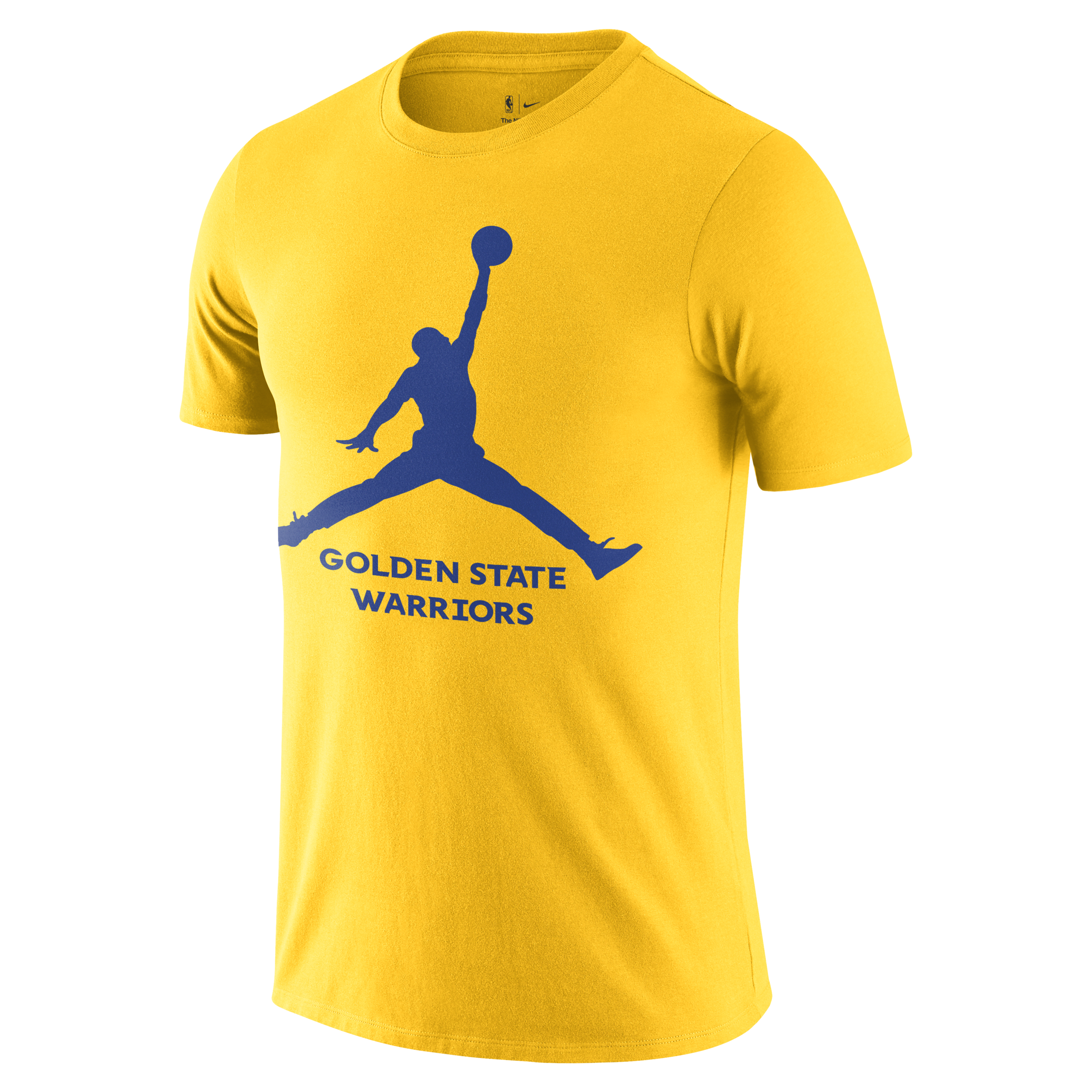 Shop Jordan Men's Golden State Warriors Essential  Nba T-shirt In Yellow
