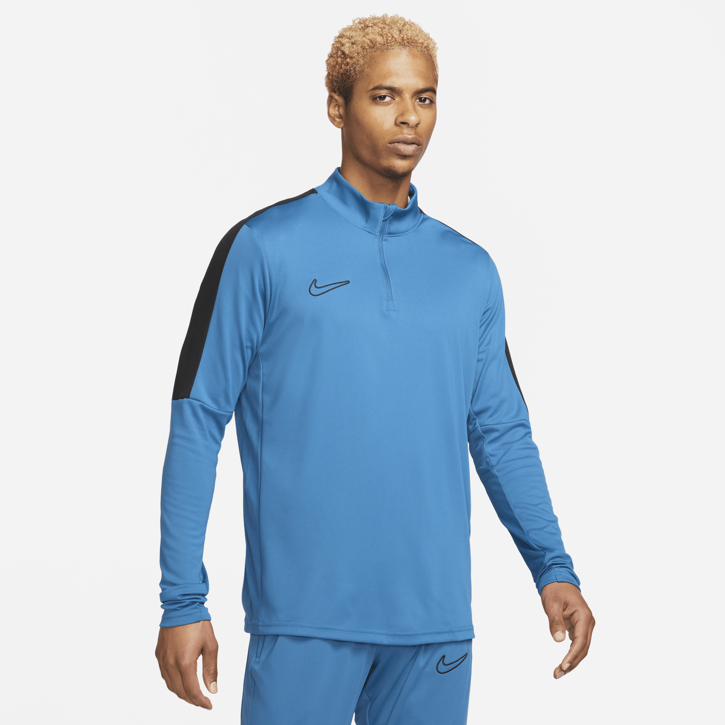 Nike Men's Academy Dri-fit 1/2-zip Soccer Top In Blue