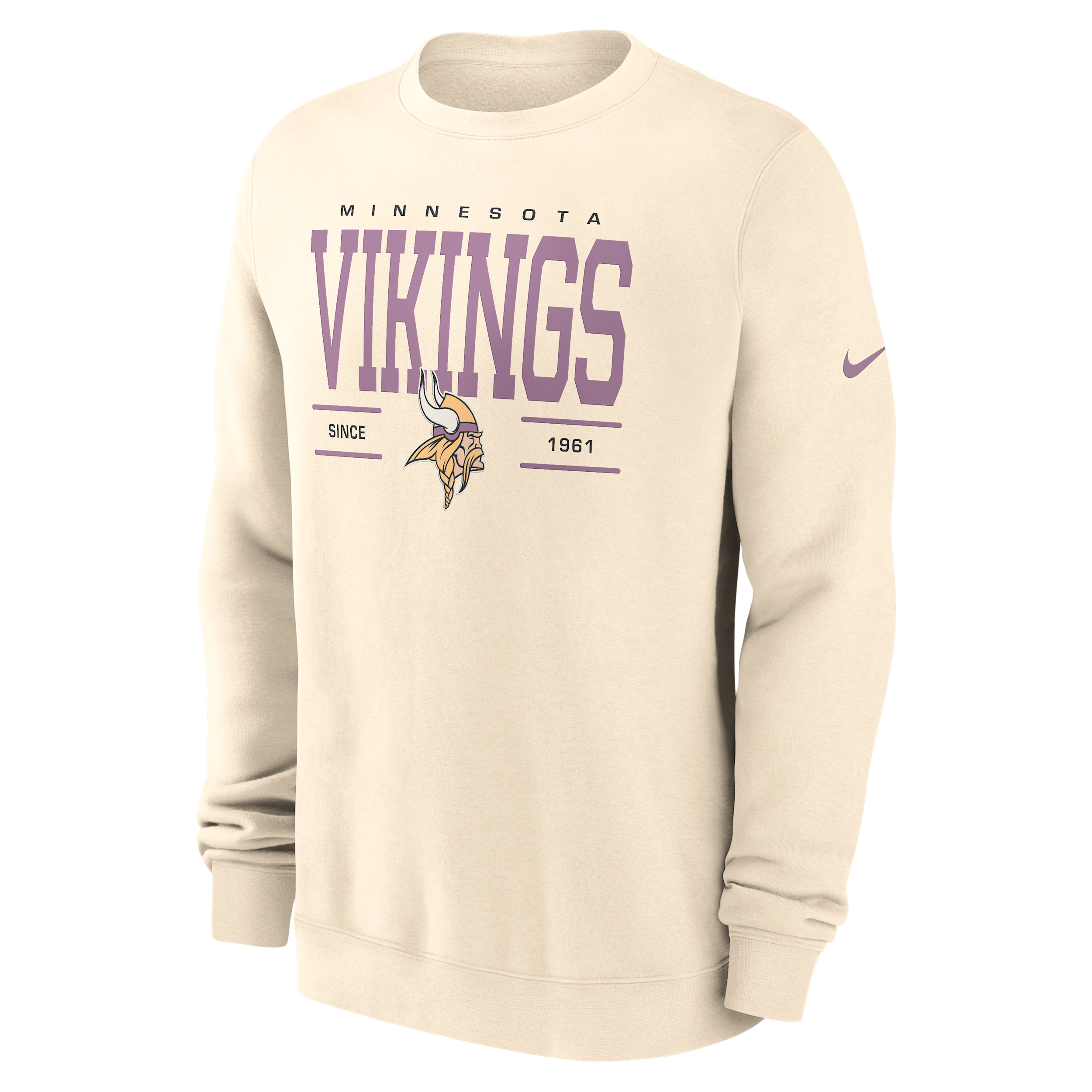 Minnesota Vikings Club Nike Men's NFL Pullover Crew in Brown | NKPV15A9M-Y9M