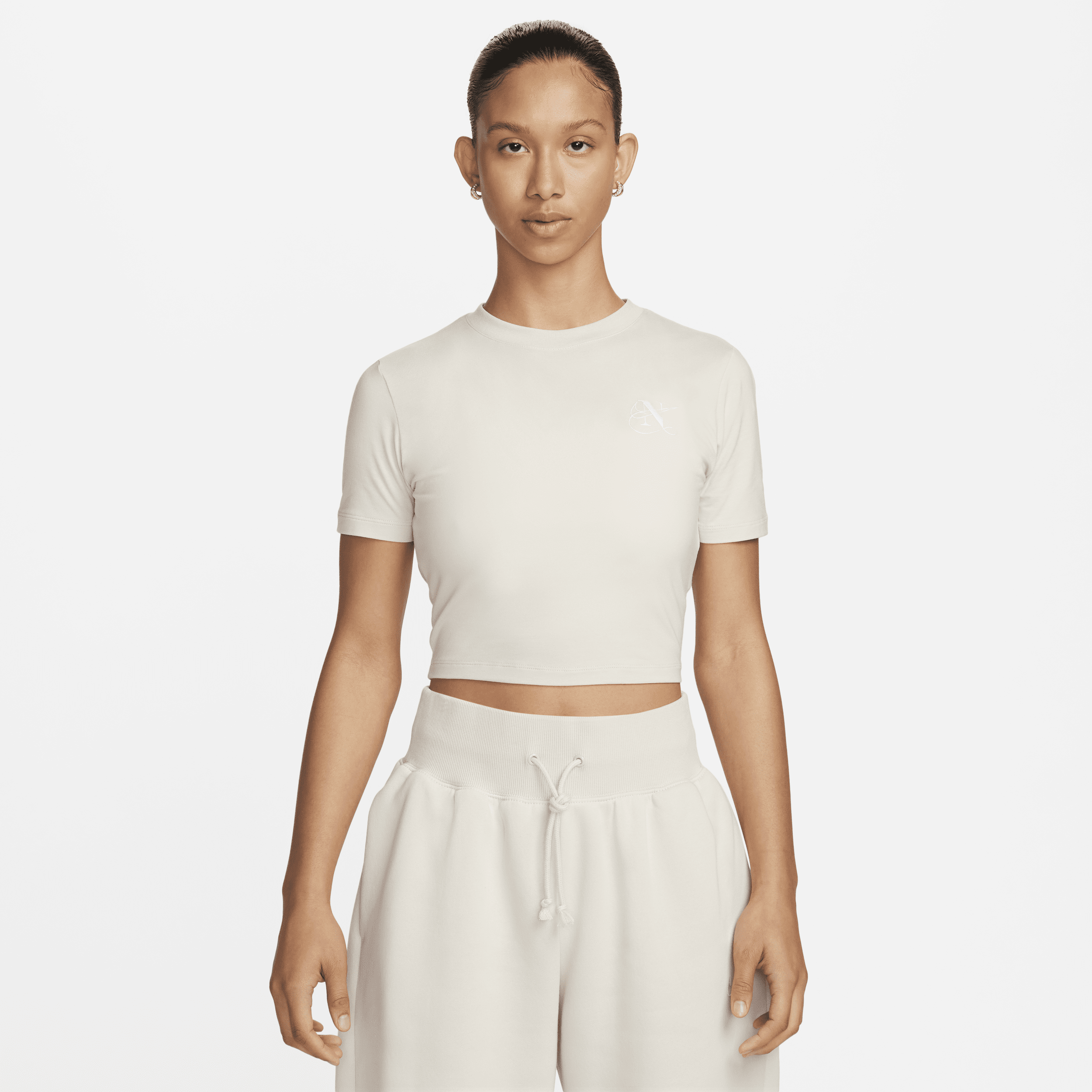 Nike Women's  Sportswear Essential Slim Cropped T-shirt In Brown