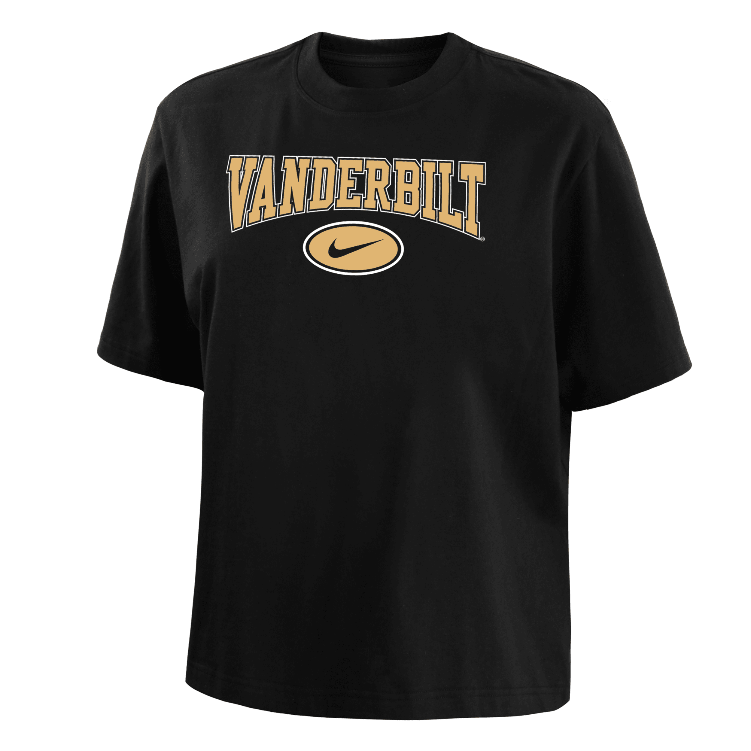 Nike Vanderbilt  Women's College Boxy T-shirt In Black