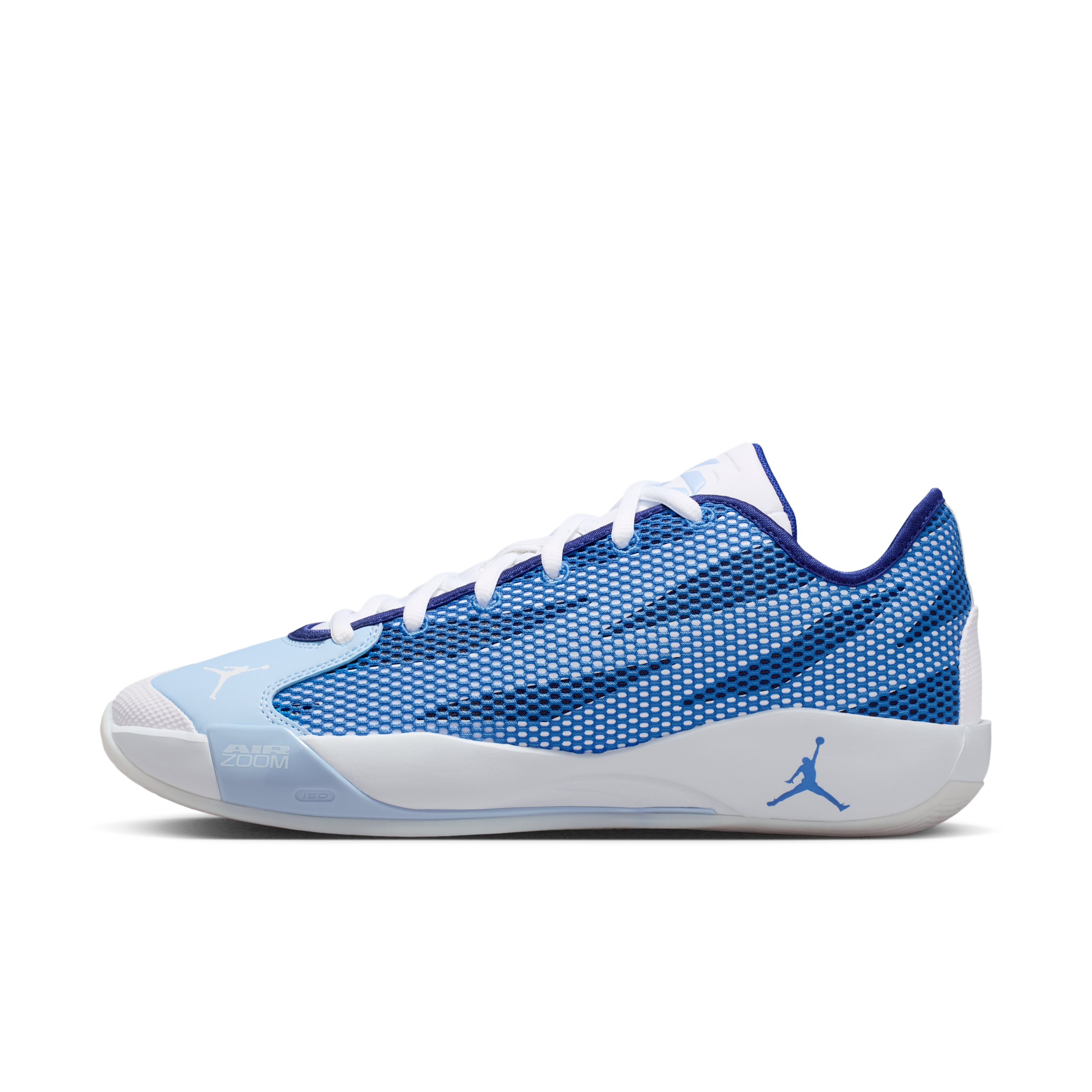 Jordan Luka 77 Basketball Shoes, Men's, M12/W13.5, White/Psychic Blue/Signal Blue/Deep Royal