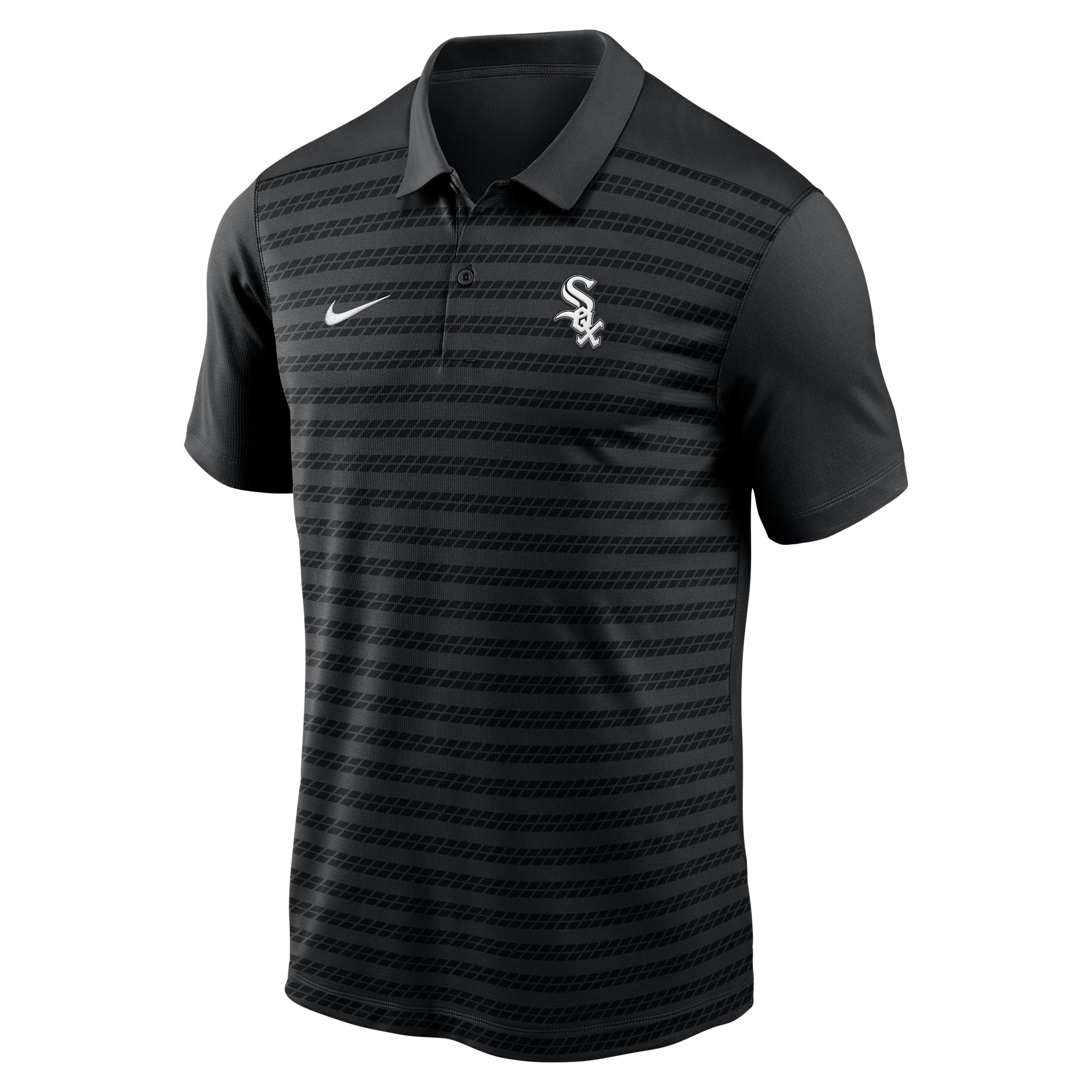 Nike Chicago White Sox Authentic Collection Victory Men's Dri-fit Mlb Polo In Black