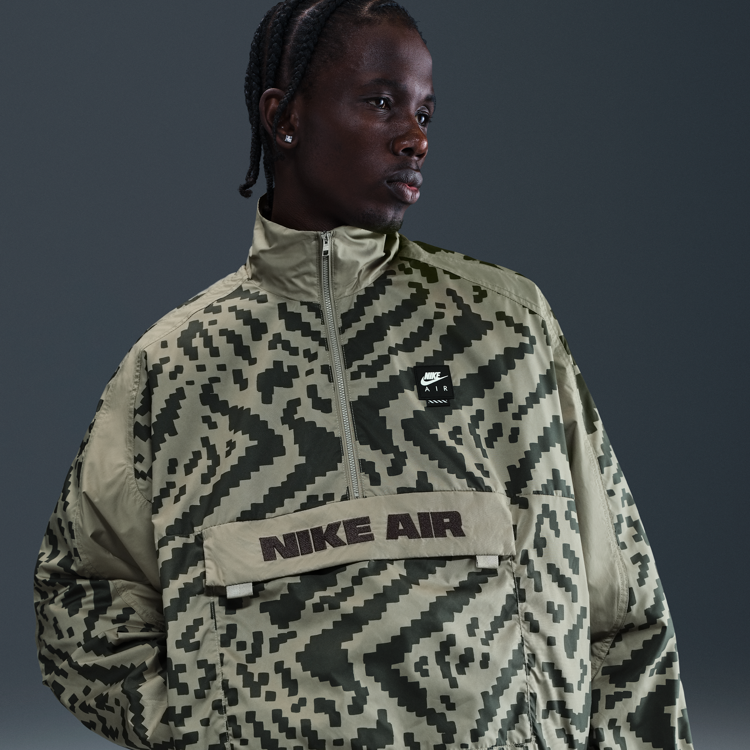 Nike Men's Air Half-zip Jacket In Green