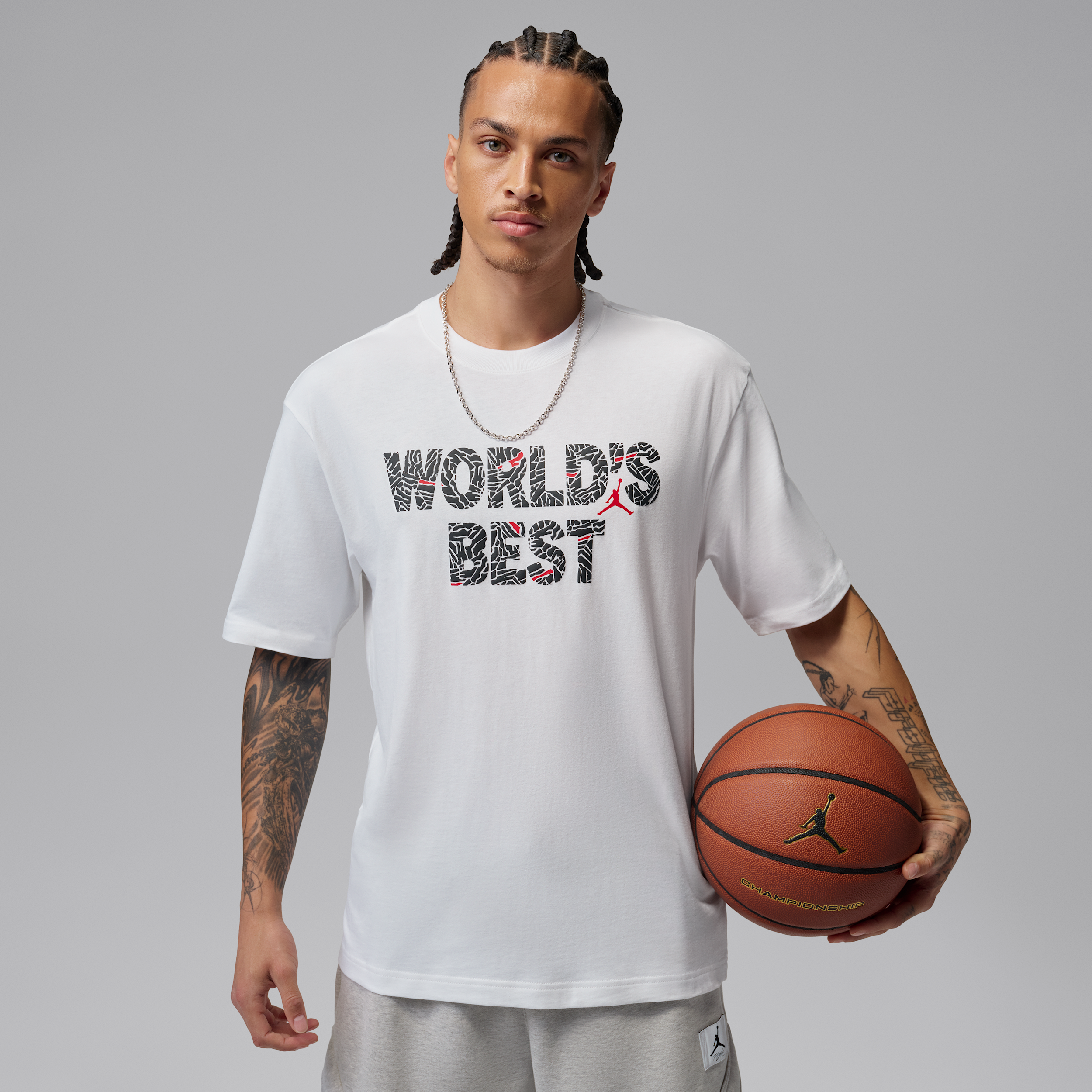 Men's Jordan Brooklyn T-Shirt in White | IR2119-100