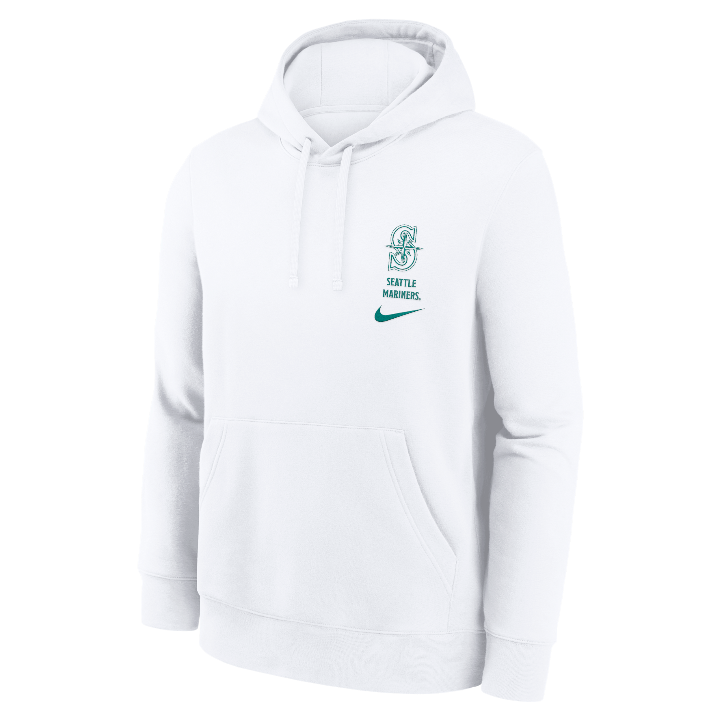 Seattle Mariners Minimal Club Nike Men's MLB Pullover Hoodie in White | NKDK10AMVR-RZV