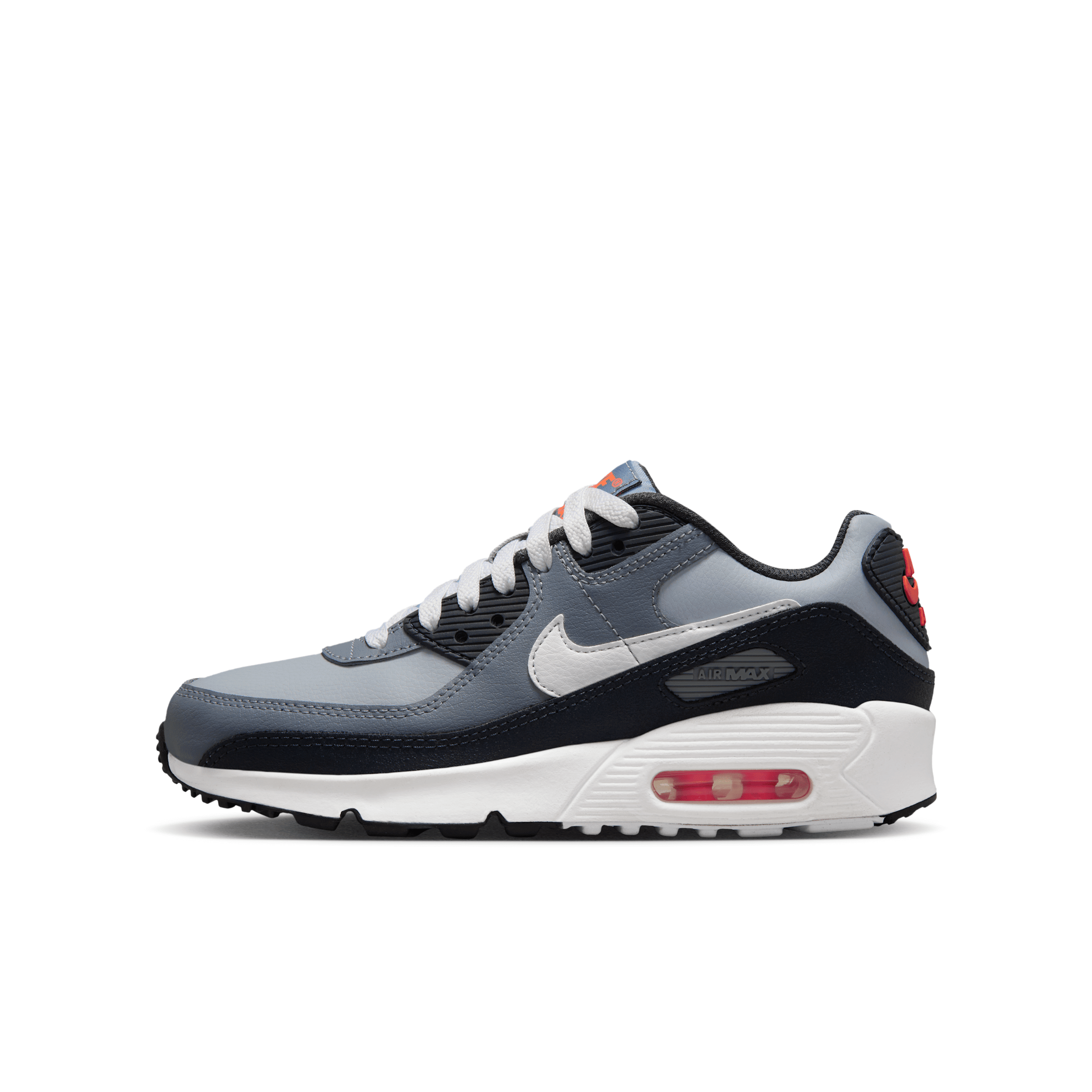 Nike Air Max 90 Big Kids' Shoes In Grey