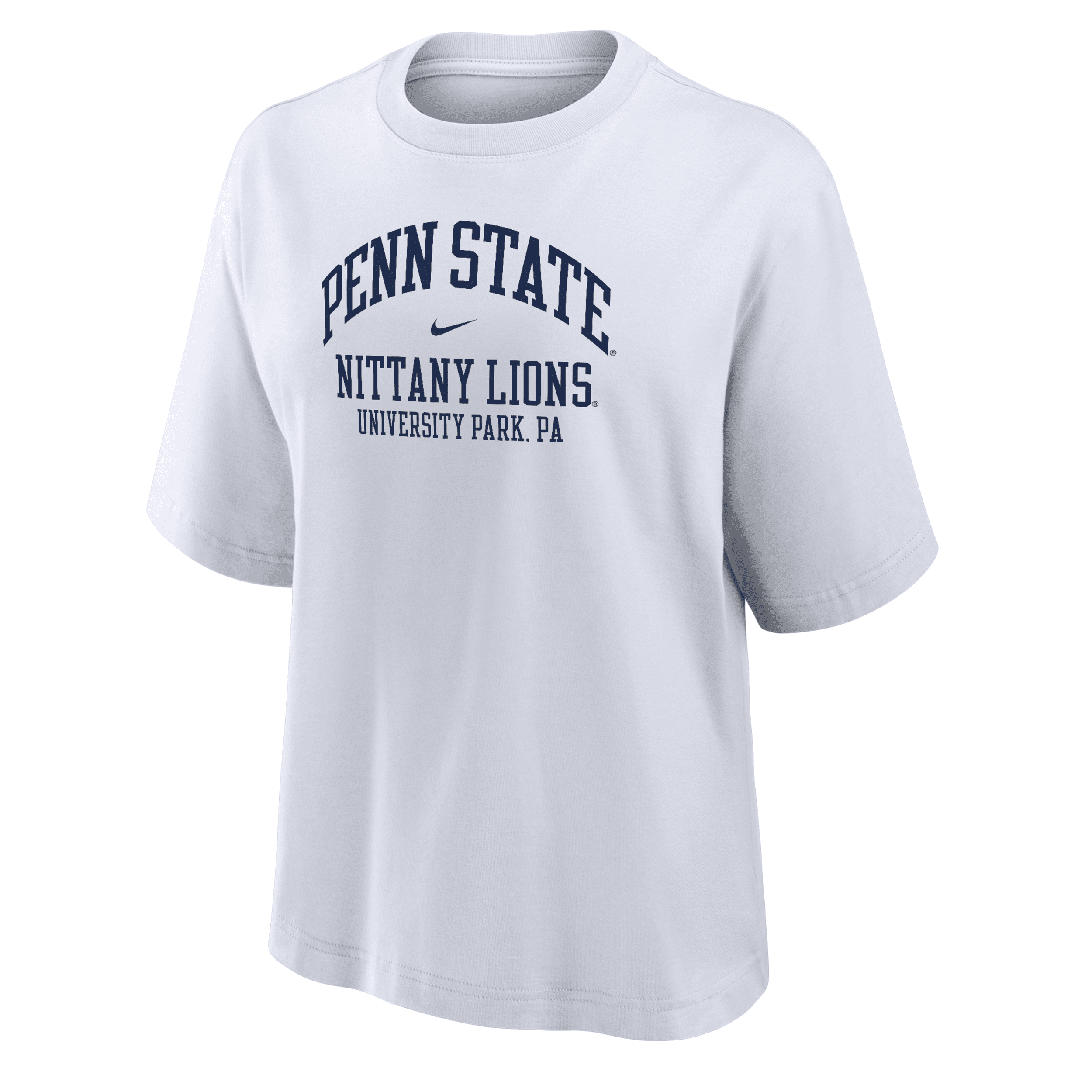 Nike Penn State Women's College Boxy T-shirt In White