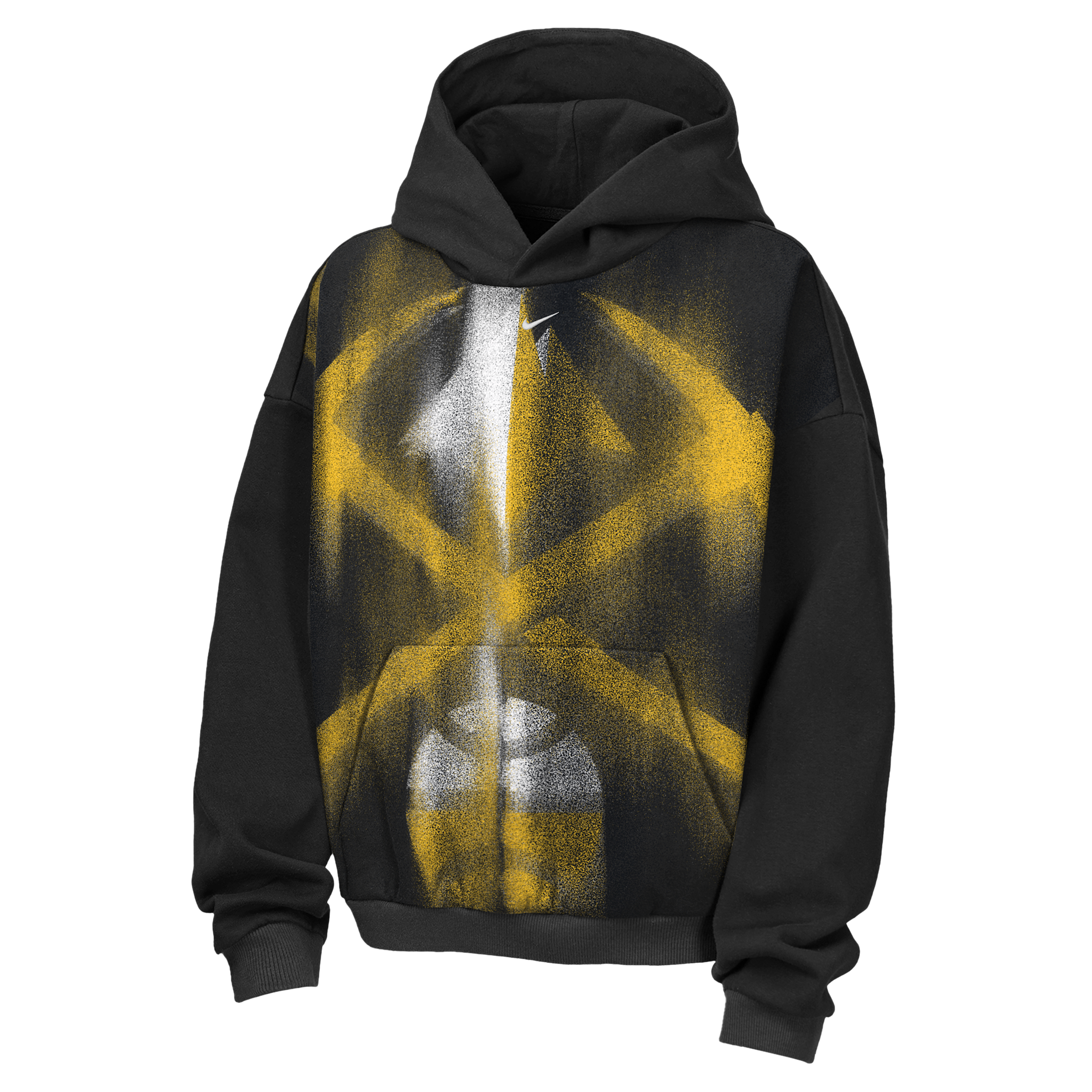 Nike Youth Denver Nuggets Worn With Obsession Standard Issue Therma Fleece Icon Hoodie, Large, Black