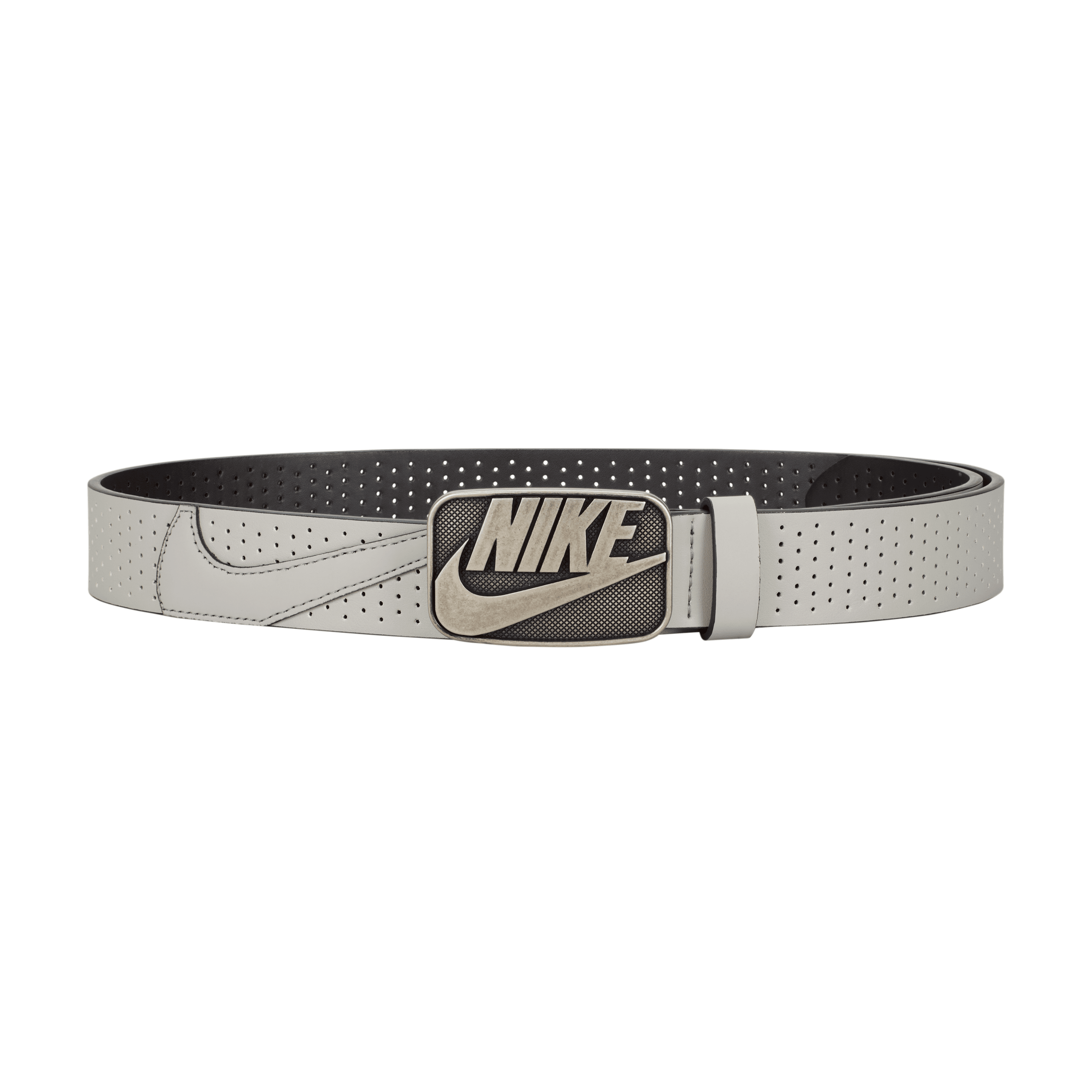 Nike Men's Futura Perforated Belt In Grey