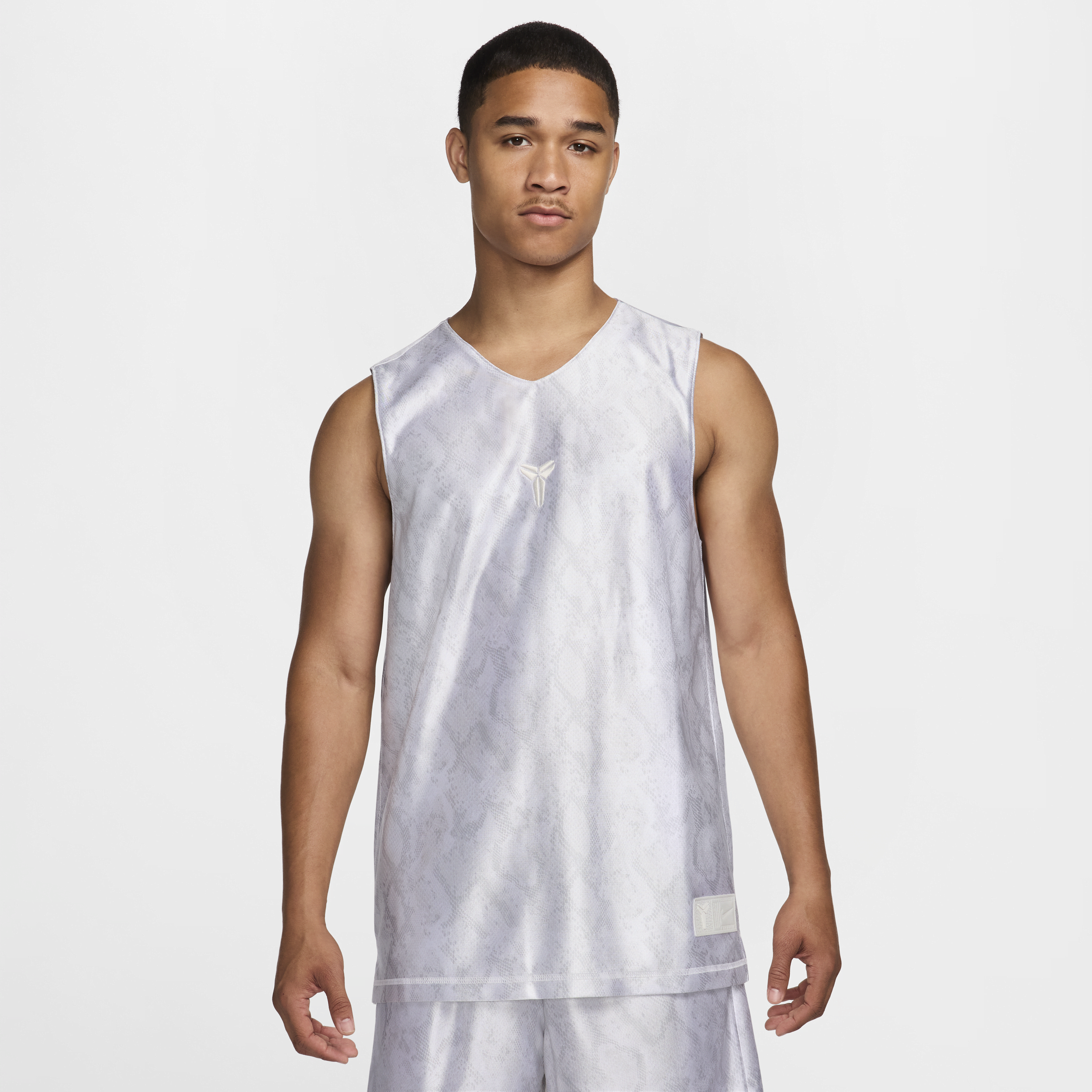 Nike Kobe  Men's Dri-fit Standard Issue Reversible Basketball Jersey In White