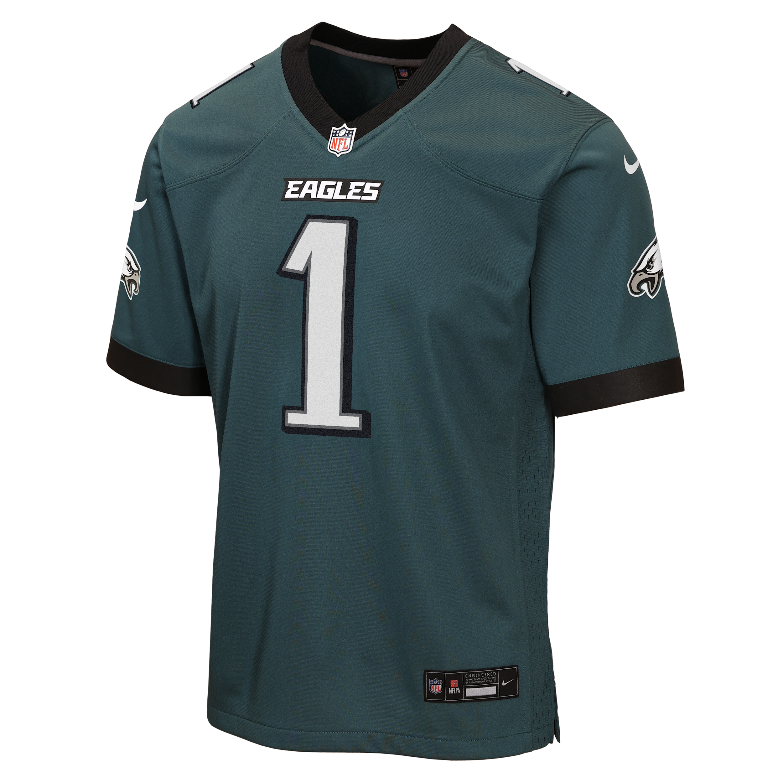 Nike Big Boys and Girls Jalen Hurts Midnight Green Philadelphia Eagles Team Game Jersey - Green