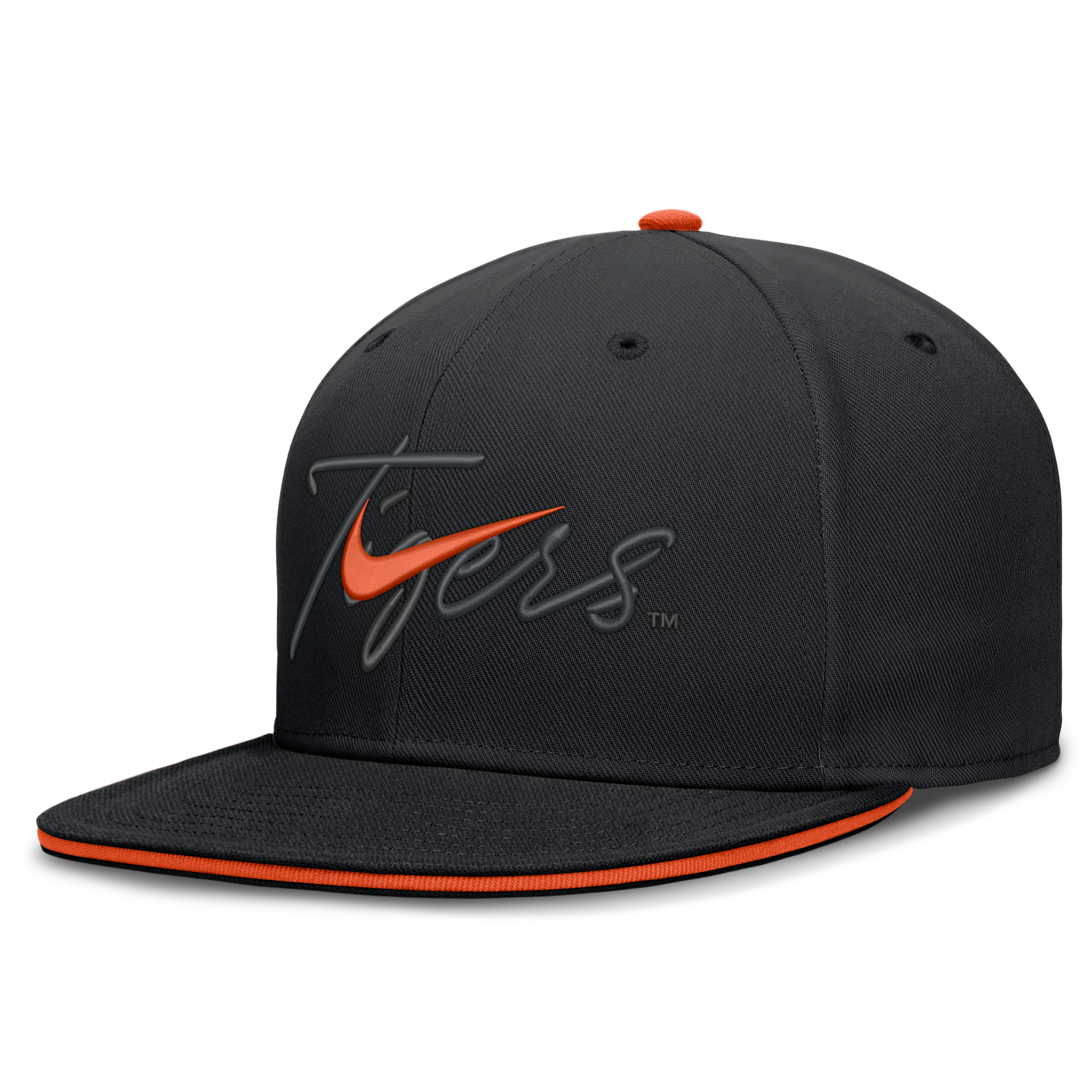 Clemson Pro Nike Men's Dri-FIT College Fitted Hat in Black | NC1100ACLN-A2C