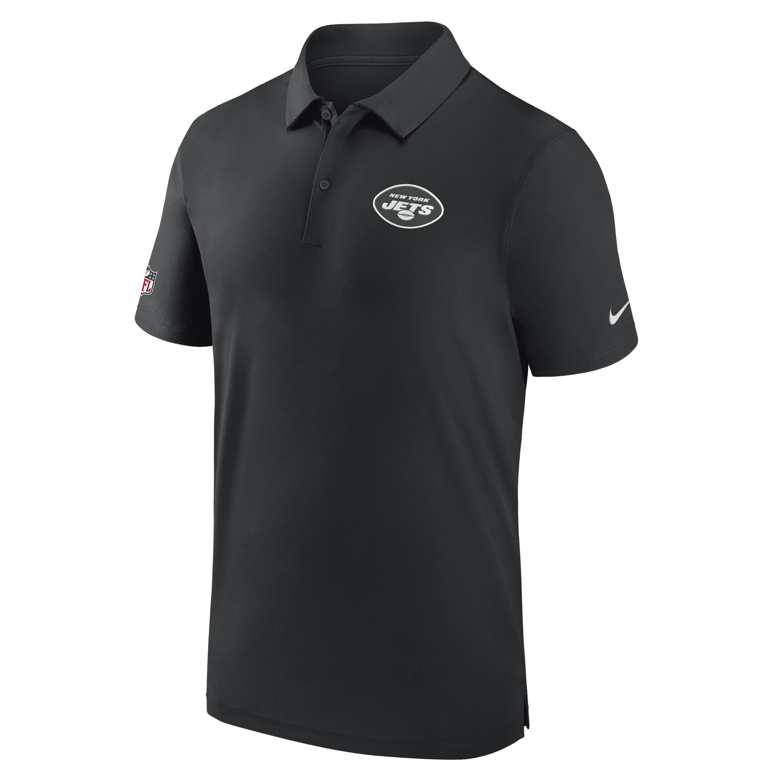 Nike New York Jets Sideline Coach Menâs  Men's Dri-fit Nfl Polo In Black