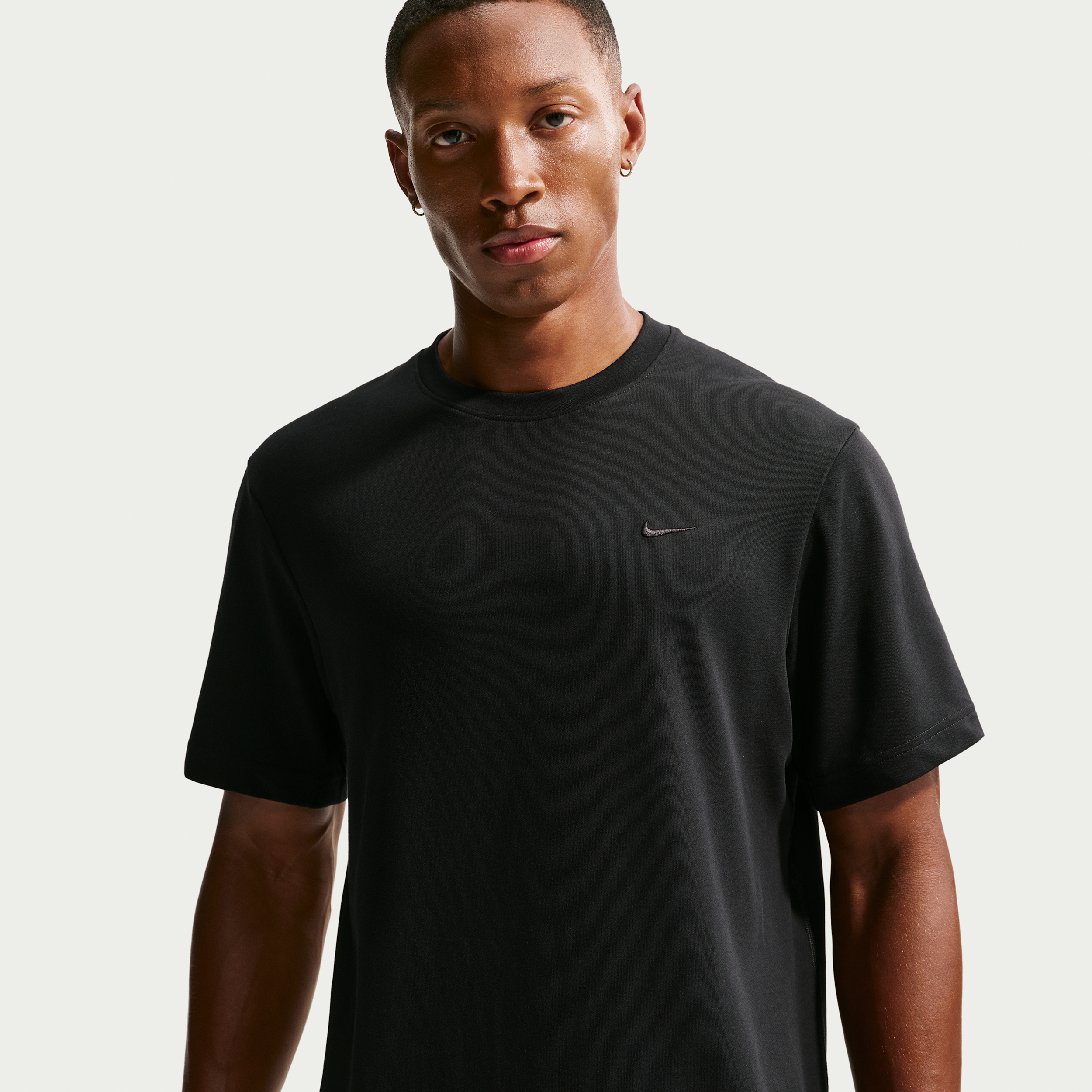 Nike Men's Primary Dri-FIT Short-Sleeve Versatile Top in Black | DV9831-010