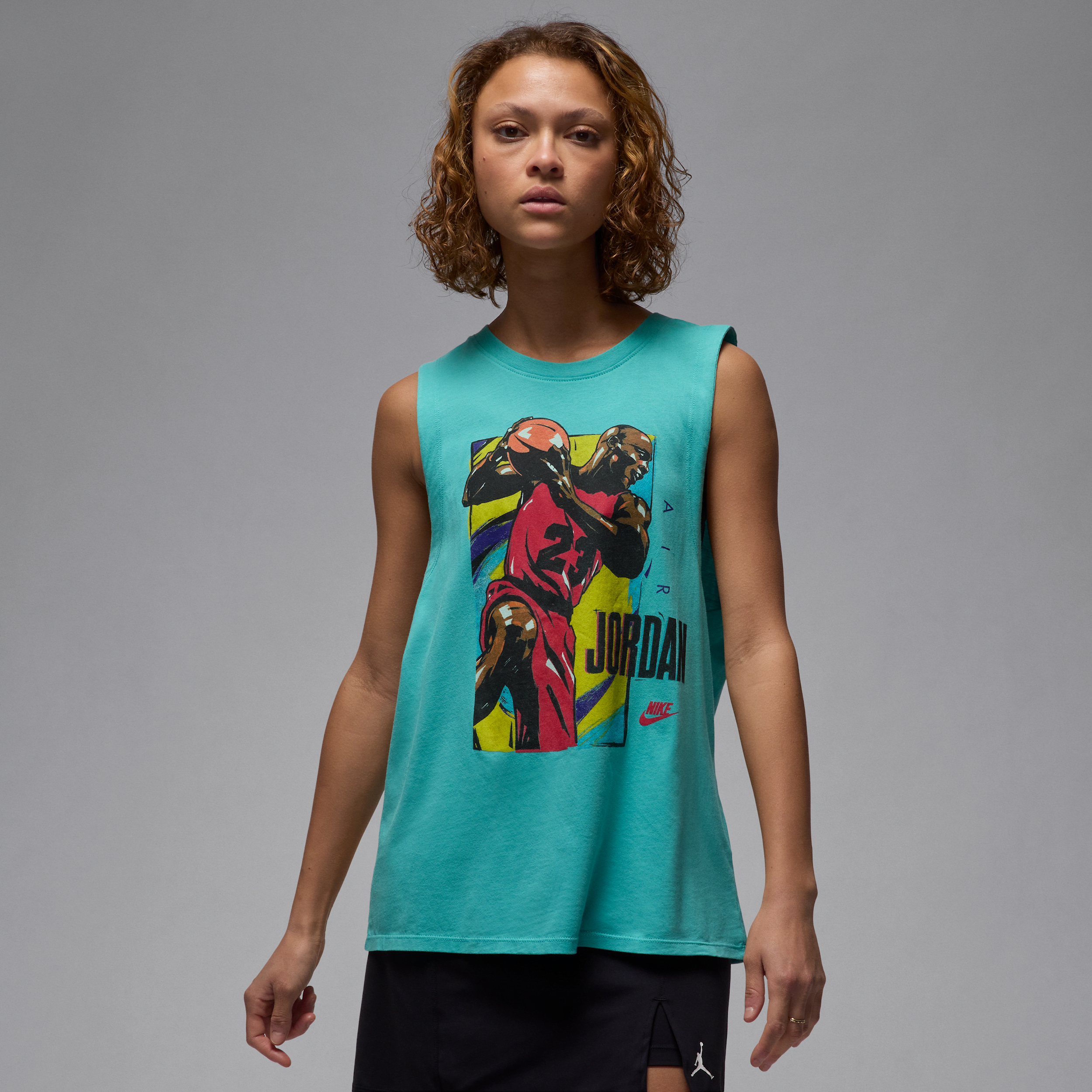 JORDAN WOMEN'S SLEEVELESS GRAPHIC T-SHIRT 1015711582