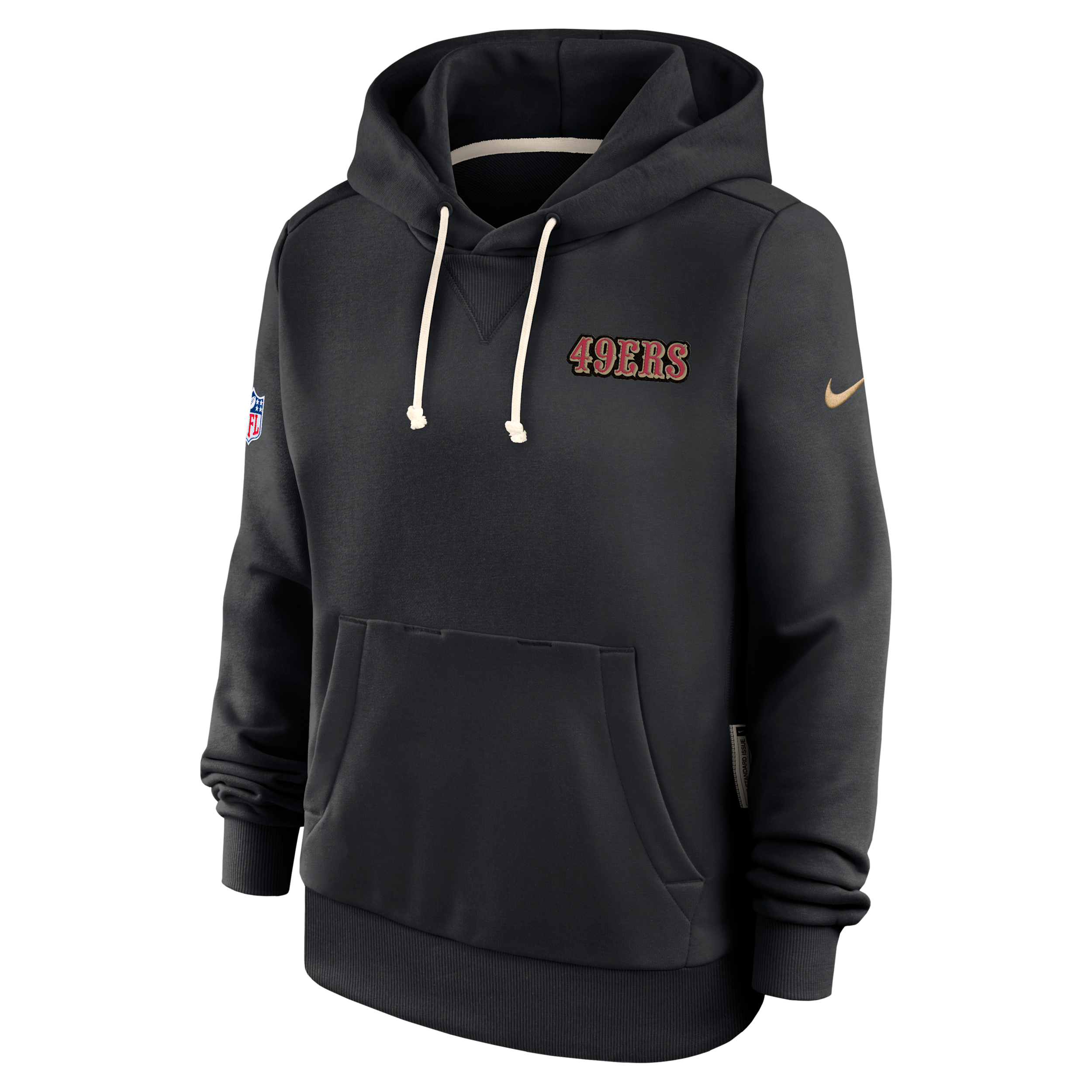 Nike San Francisco 49ers Rivalries Collection Sideline  Women's Dri-fit Nfl Pullover Hoodie In Black