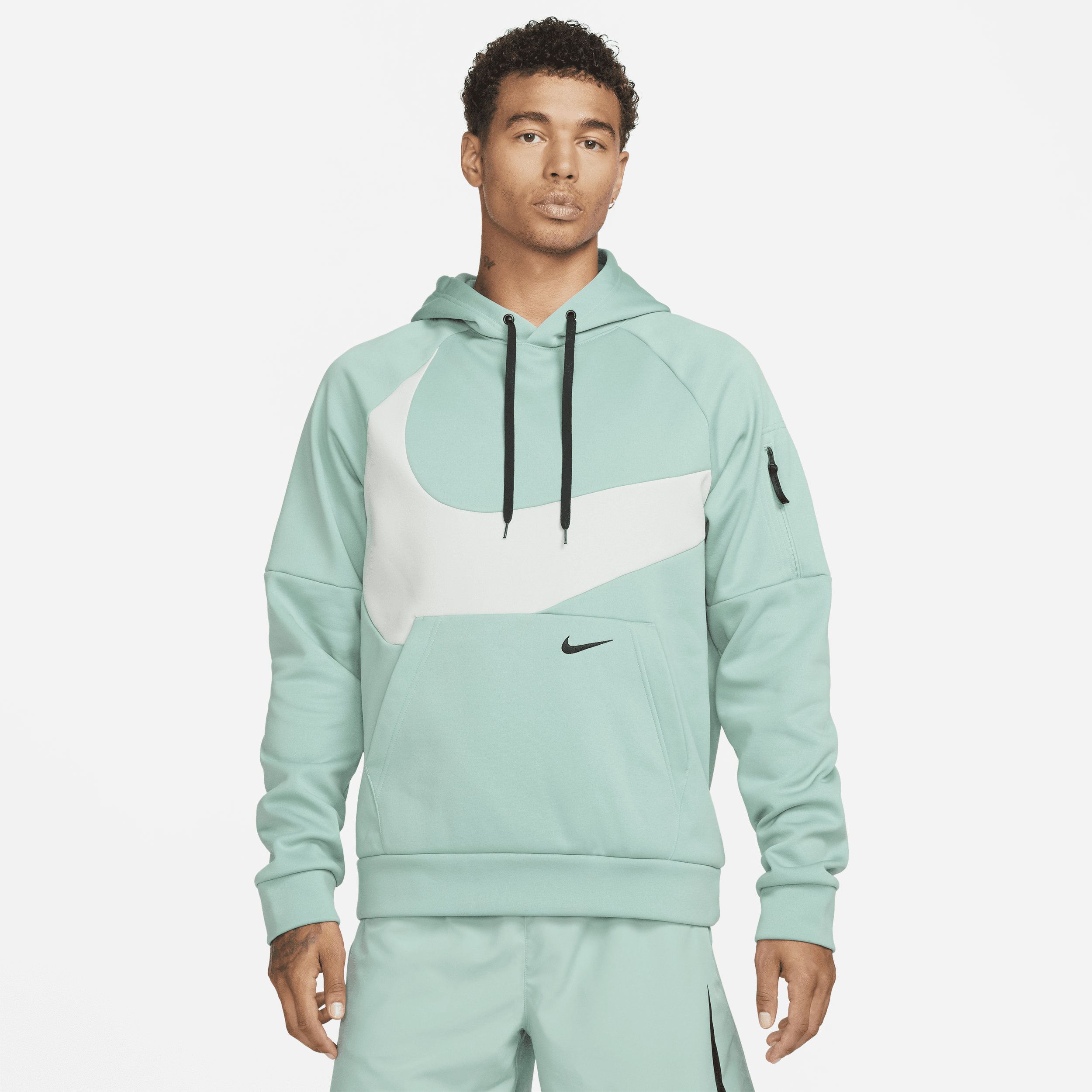 Nike Men's Therma-fit Pullover Fitness Hoodie In Green
