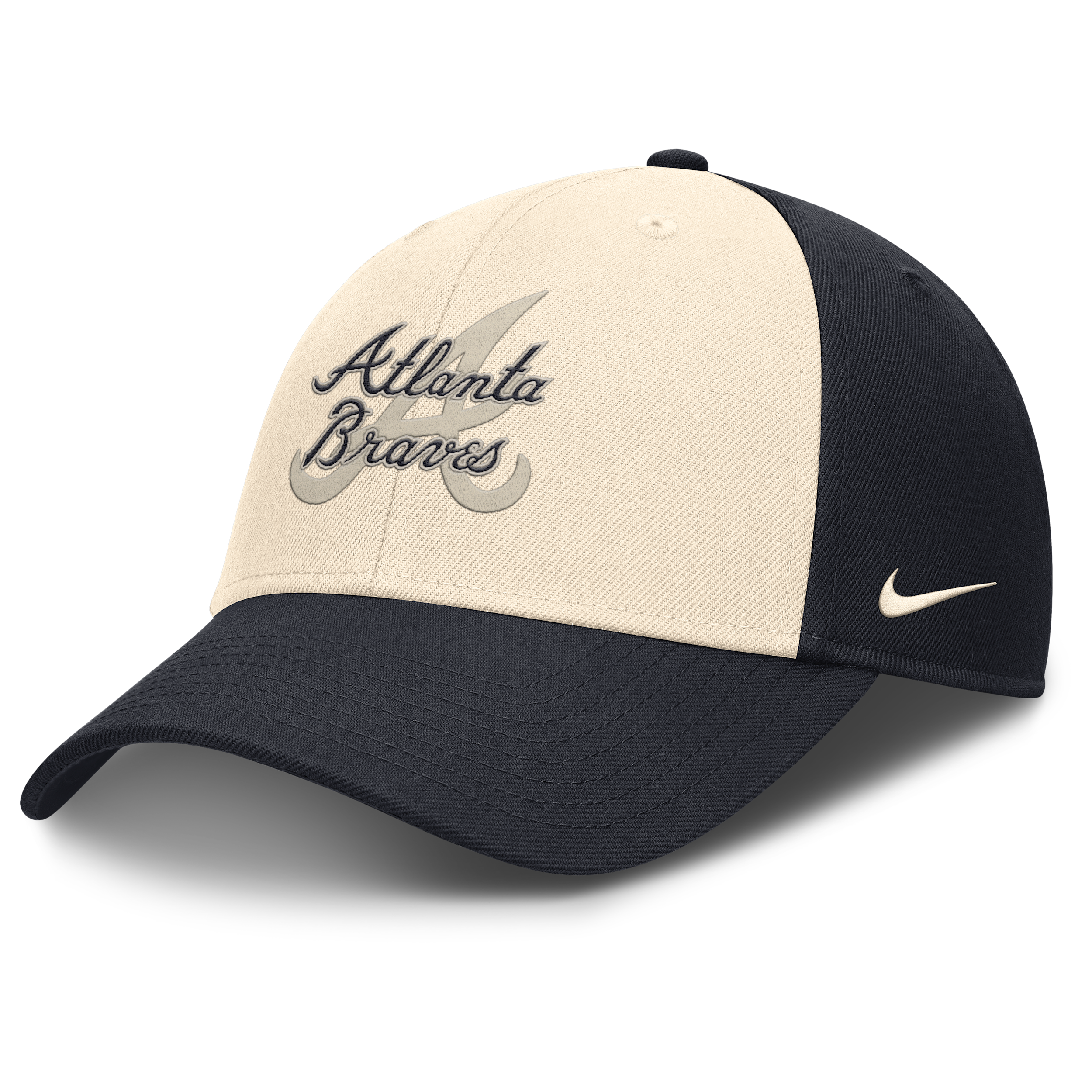 Atlanta Braves Statement Club Nike Men's Dri-FIT MLB Adjustable Hat in Blue | NB1101BFAW-CJ5