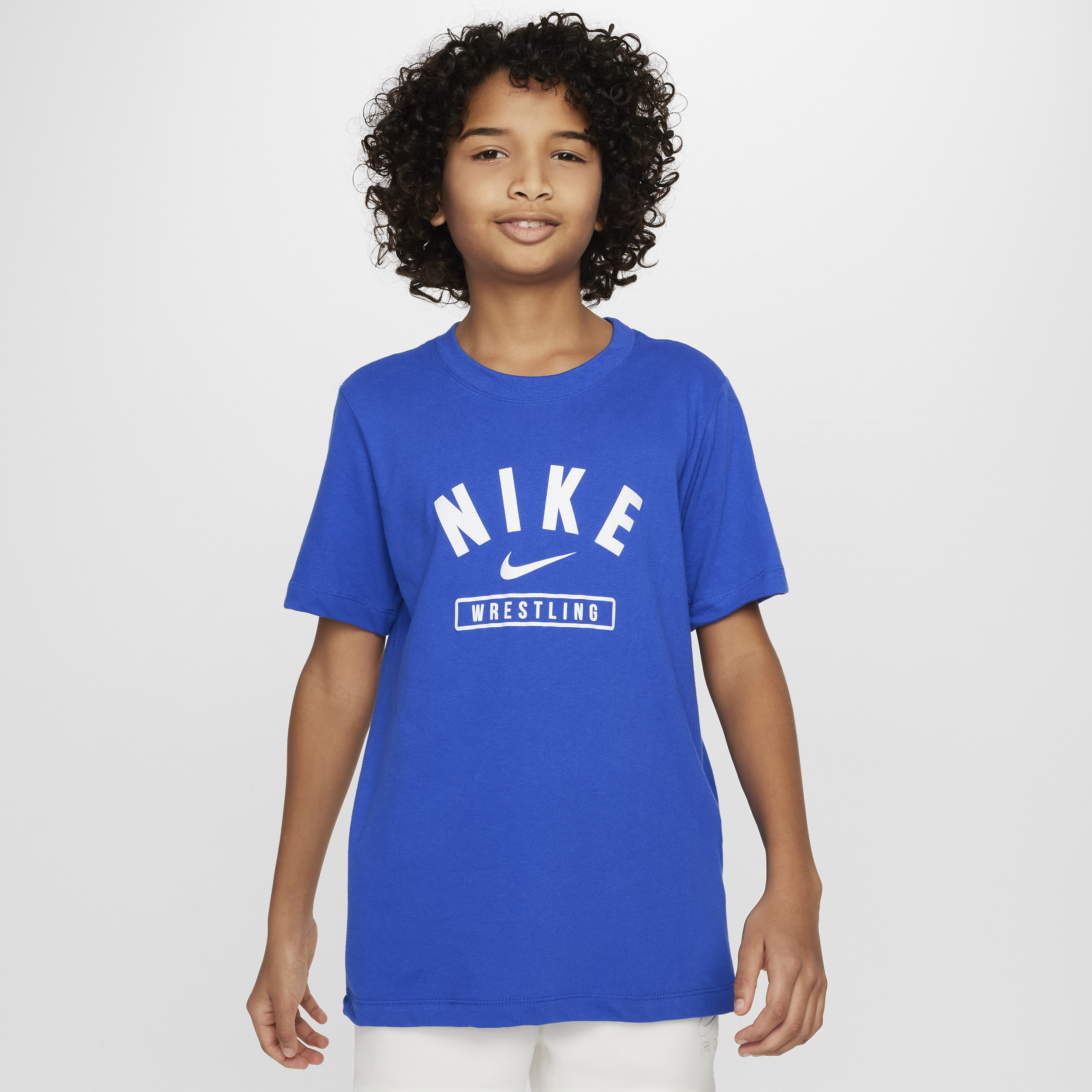 Nike Big Kids' Wrestling T-shirt In Blue