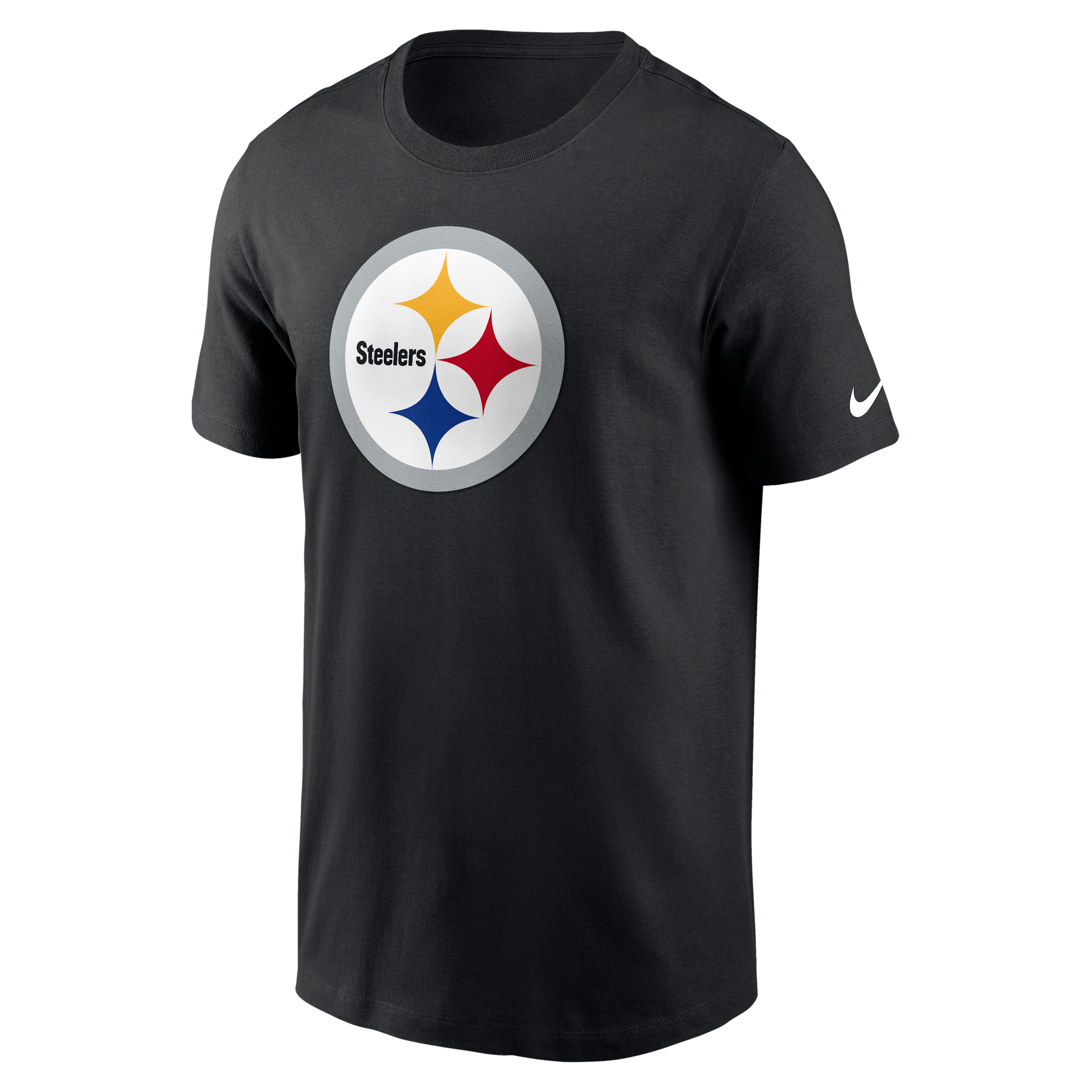 Pittsburgh Steelers Logo Essential Nike Men's NFL T-Shirt in Black | N19900A7L-UXR
